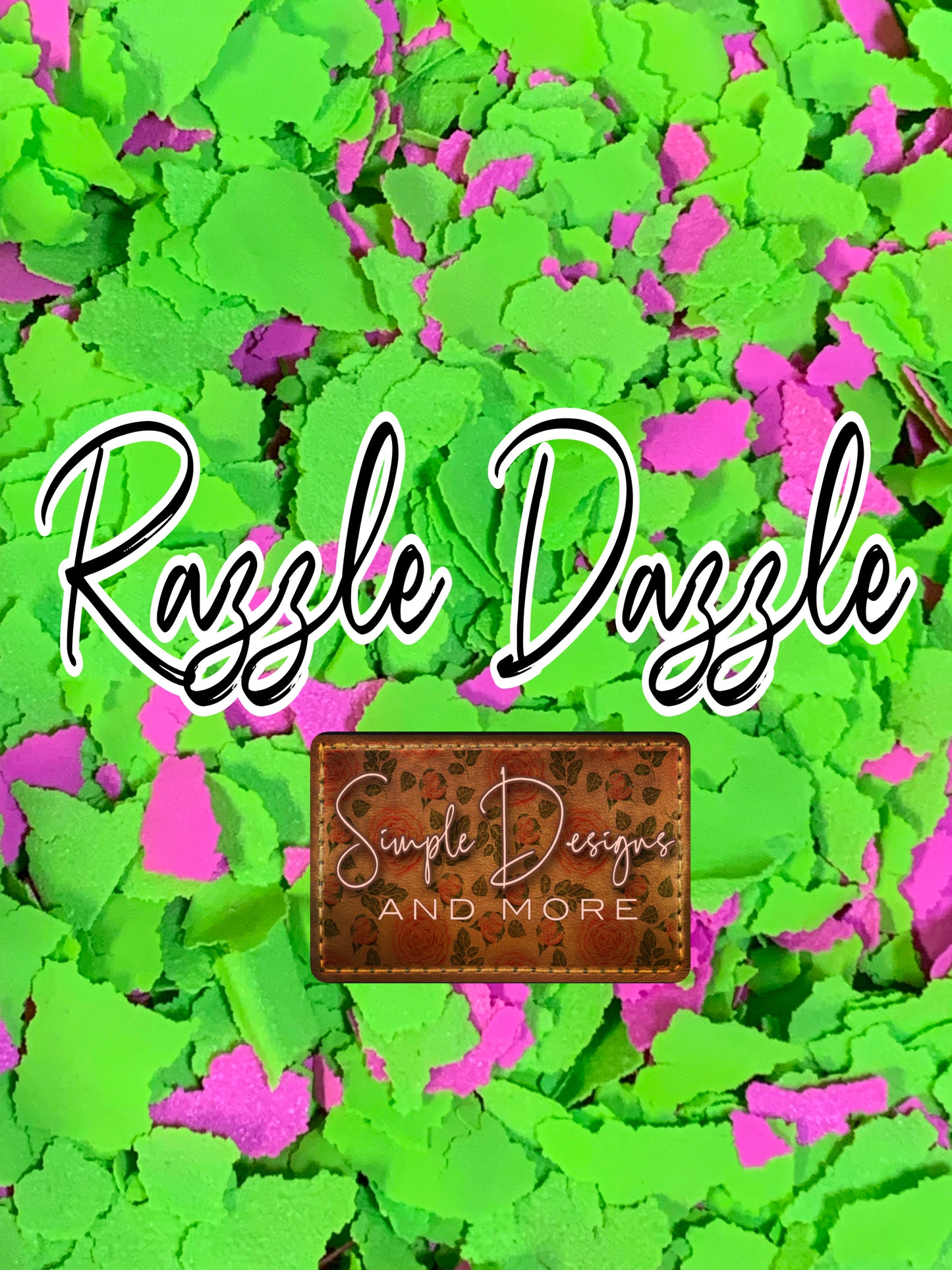 Razzle Dazzle Screen Print Confetti, T-shirt Sprinkles, Garment Sprinkles, Shirt Decoration