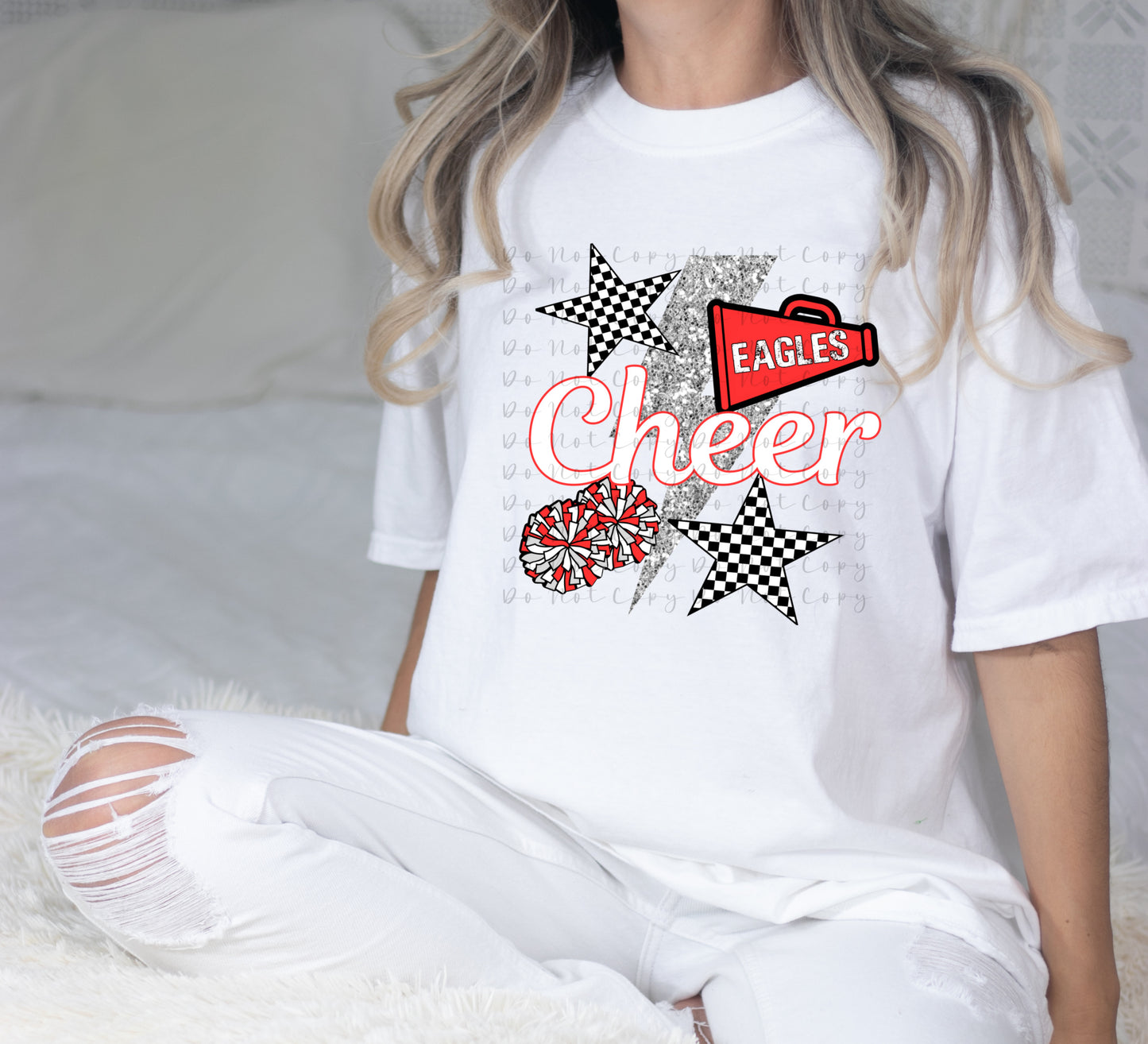 Custom Eagles Cheer Transfer Sublimation, Sublimation, DTF Direct to Film
