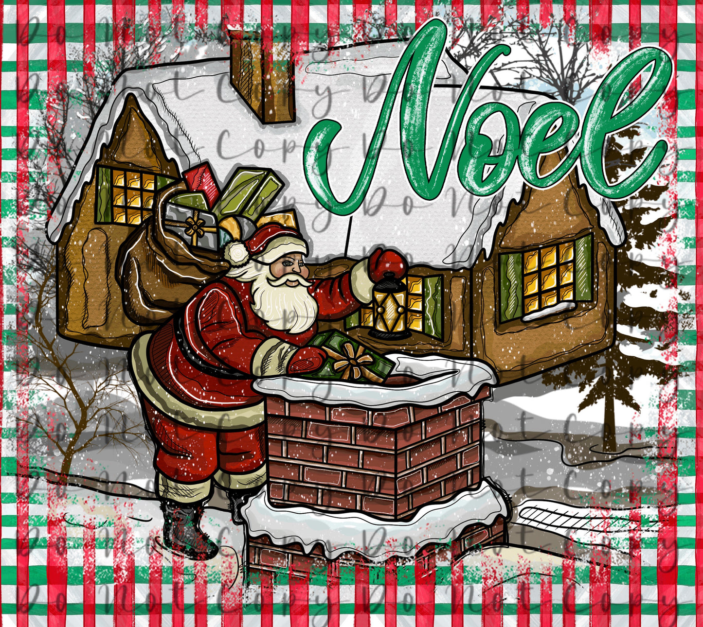 Noel 20oz Straight Tumbler Sublimation Print