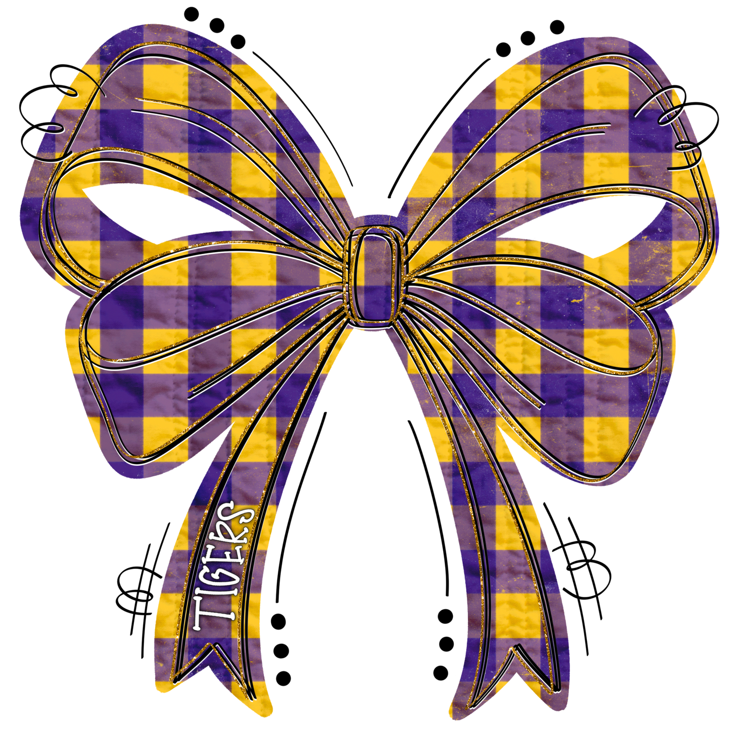 Bow Tigers Transfer Sublimation, Sublimation, DTF Direct to Film
