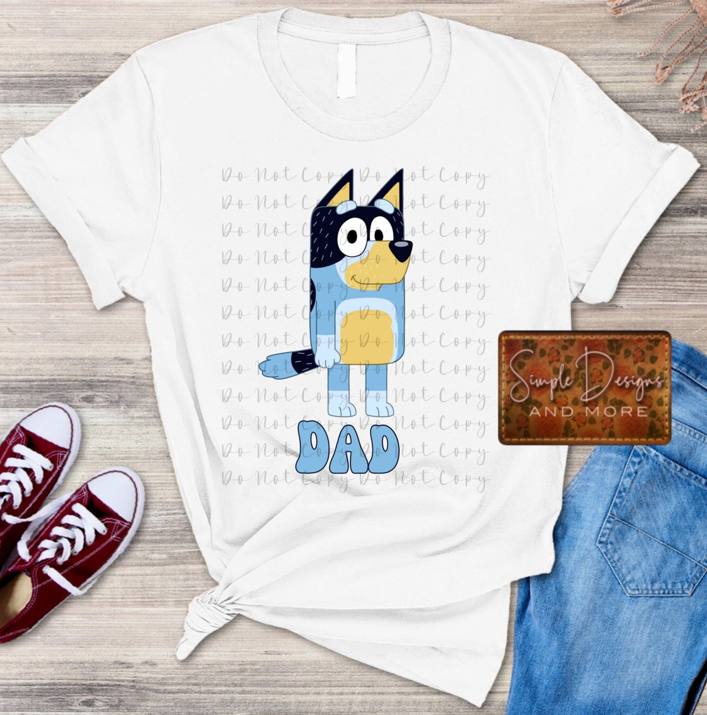 Bandit Custom Blue Dog Transfer Sublimation, Sublimation, DTF Direct to Film