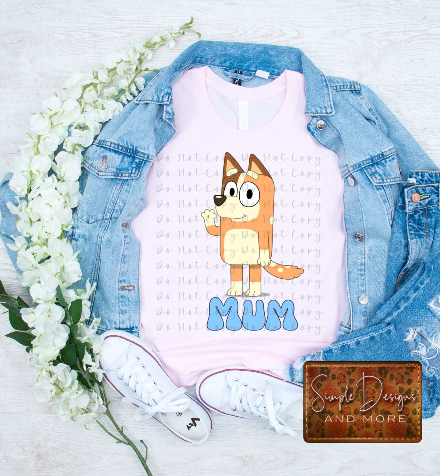 Chili Custom Blue Dog Transfer Sublimation, Sublimation, DTF Direct to Film