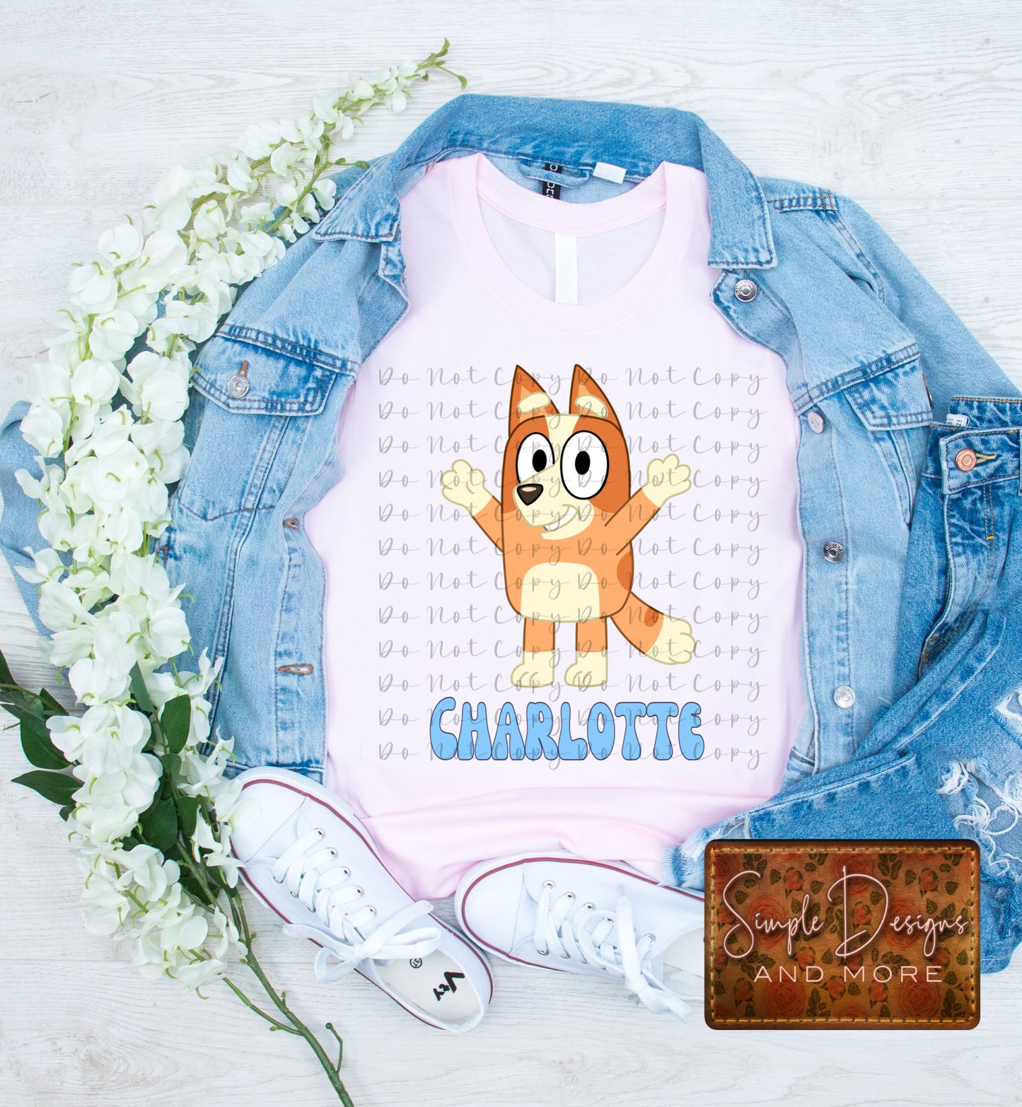 Bingo Custom Blue Dog Transfer Sublimation, Sublimation, DTF Direct to Film