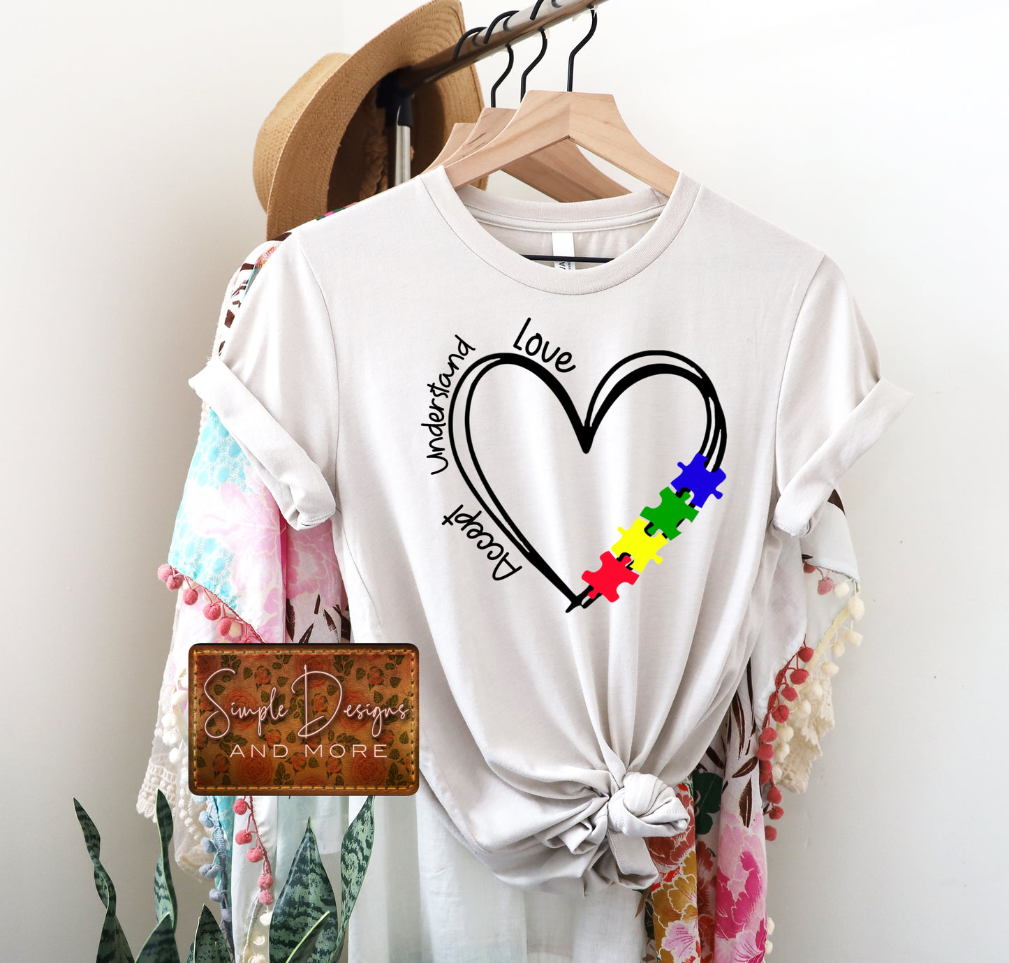 Accept Understand Love Autism Custom, Sublimation, DTF Direct to Film Heat Transfer