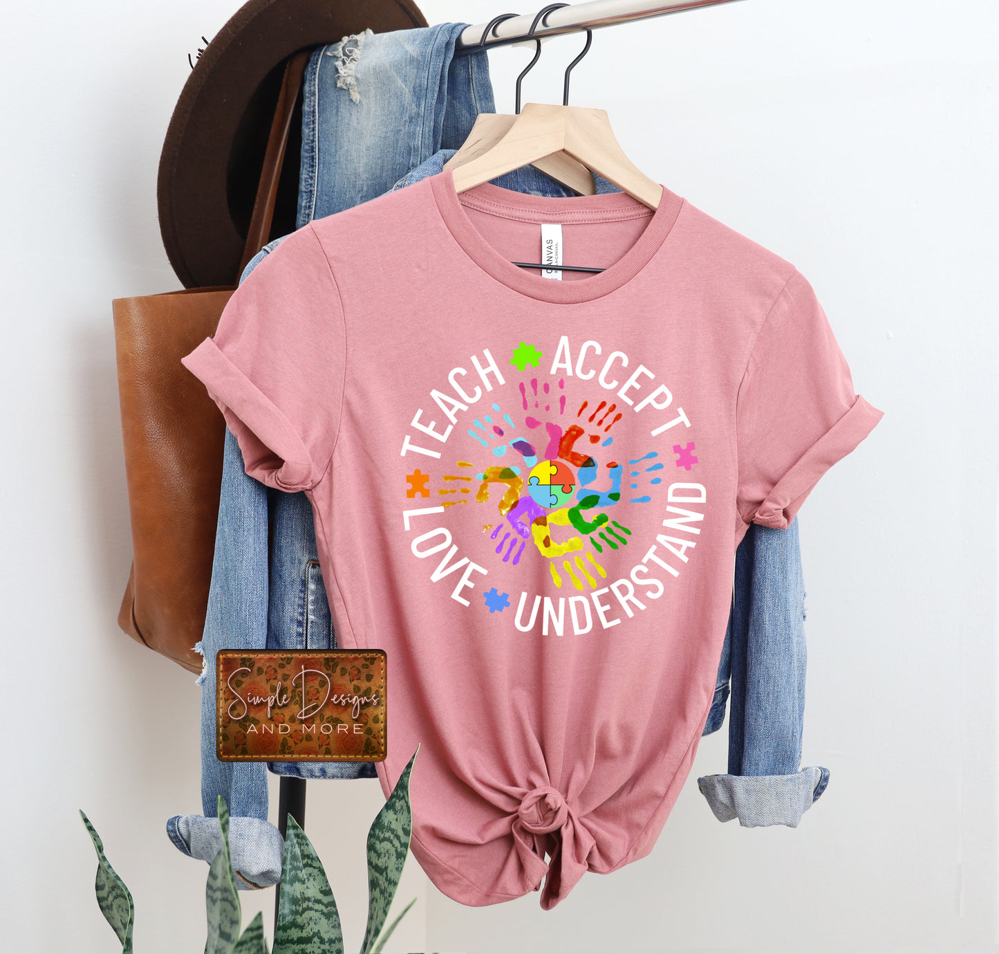 Teach Love Autism Custom, Sublimation, DTF Direct to Film Heat Transfer