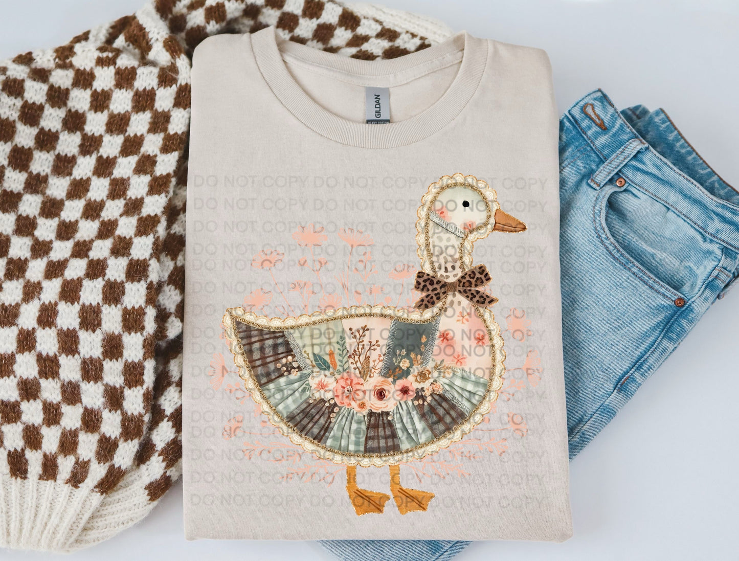 Quilted Goose Heat Transfer Sublimation, Sublimation, DTF Direct to Film