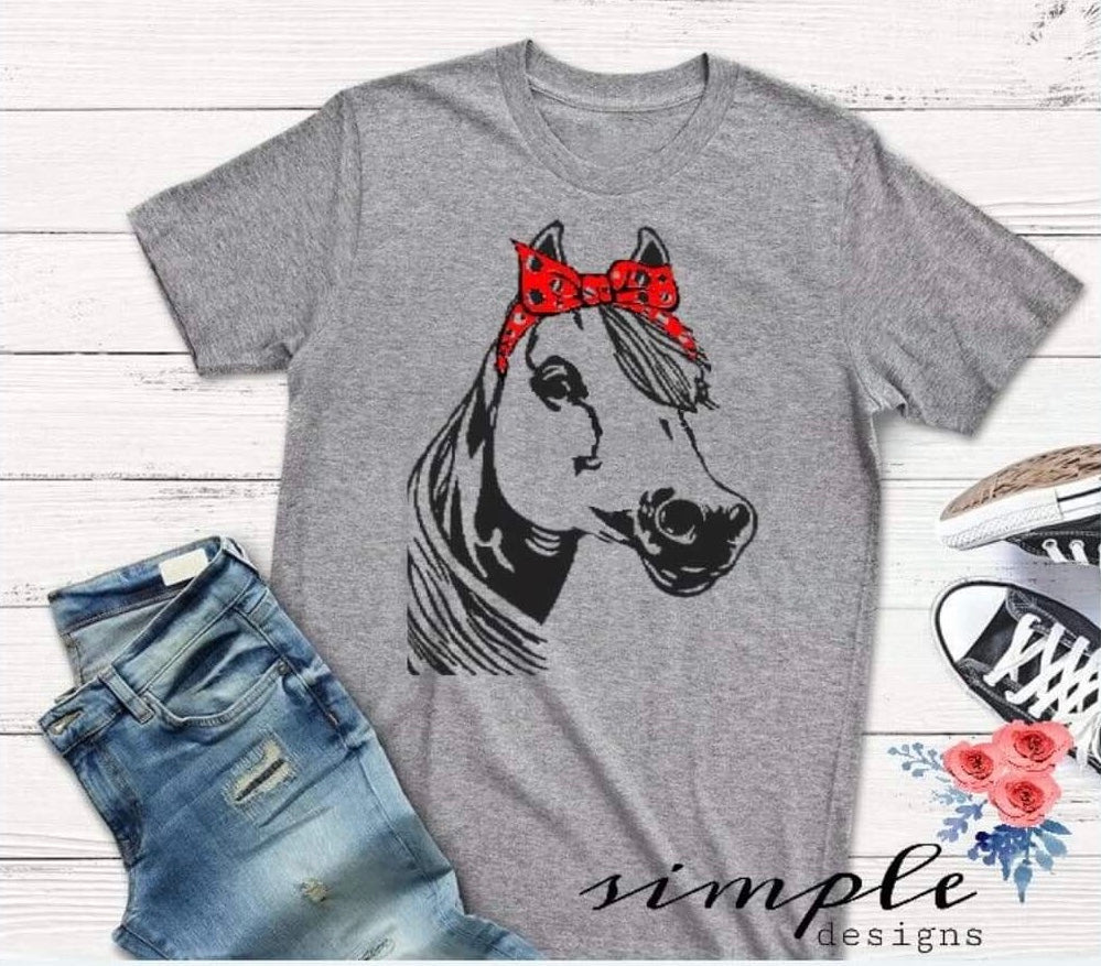 Horse Bandana Sublimation Heat Transfer Sheet Temp