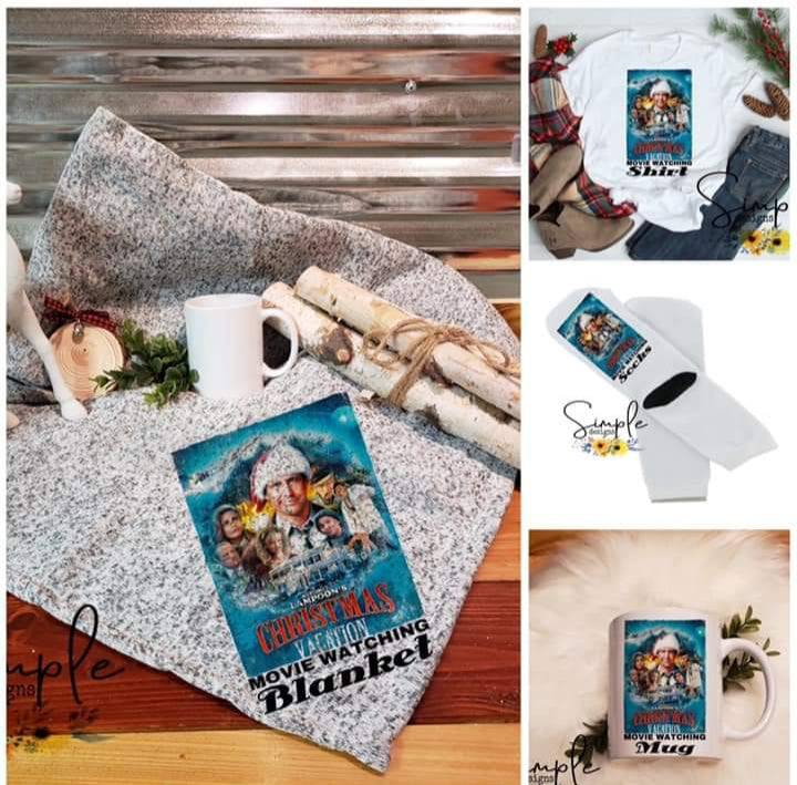 National Lampoons Watching socks Christmas Sublimation Heat Transfer Sheet