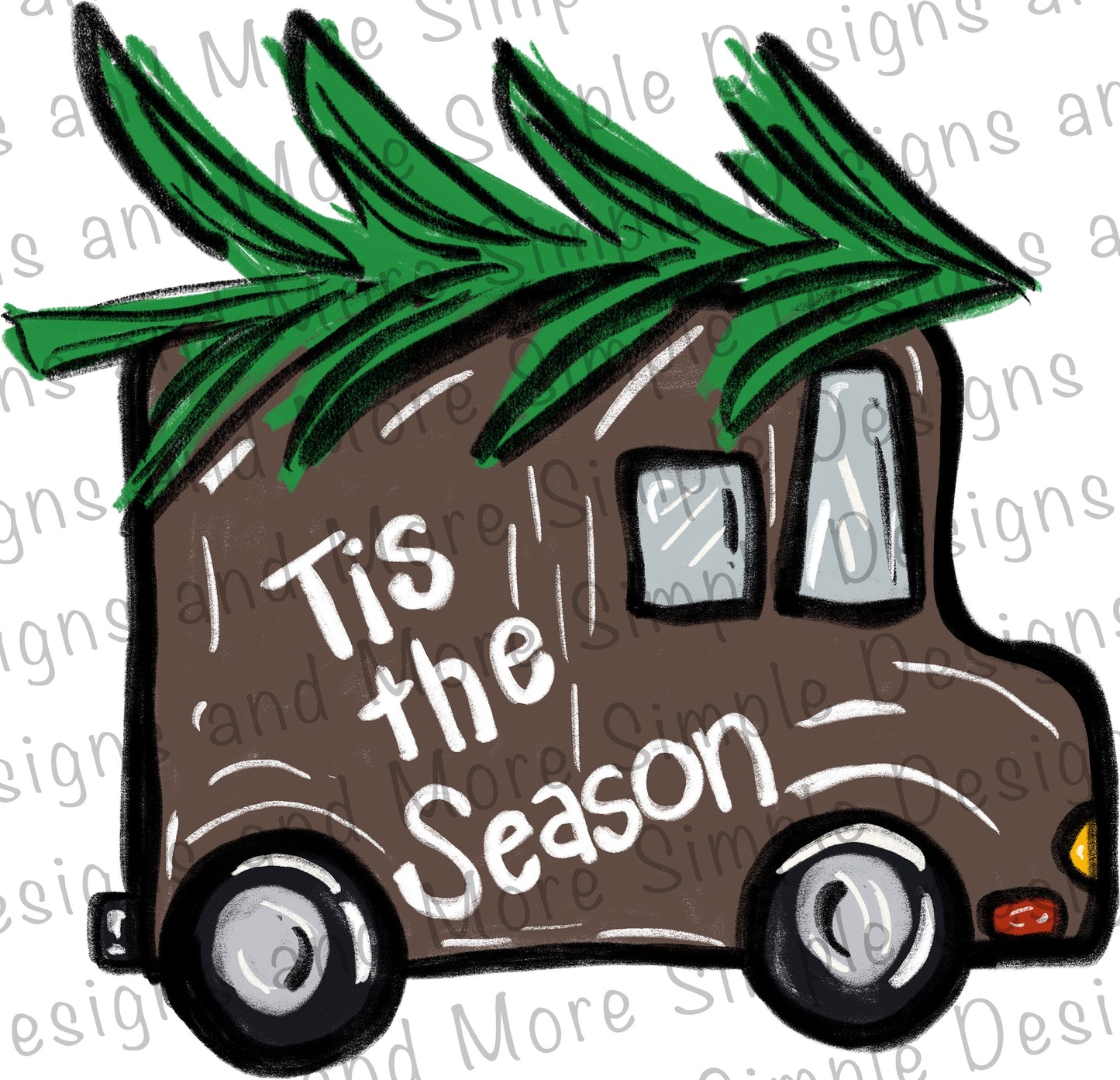 Tis the Season UPS Sublimation Heat Transfer Sheet Temp