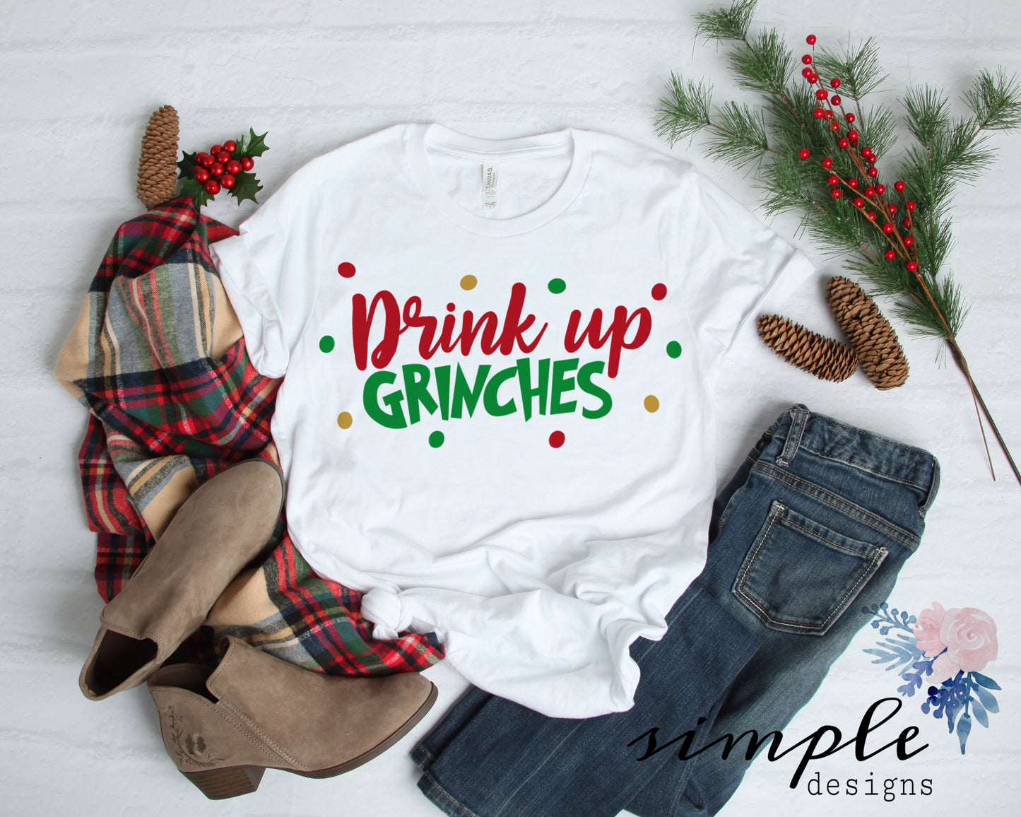 Drink Up Grinches Sublimation Heat Transfer Sheet Temp