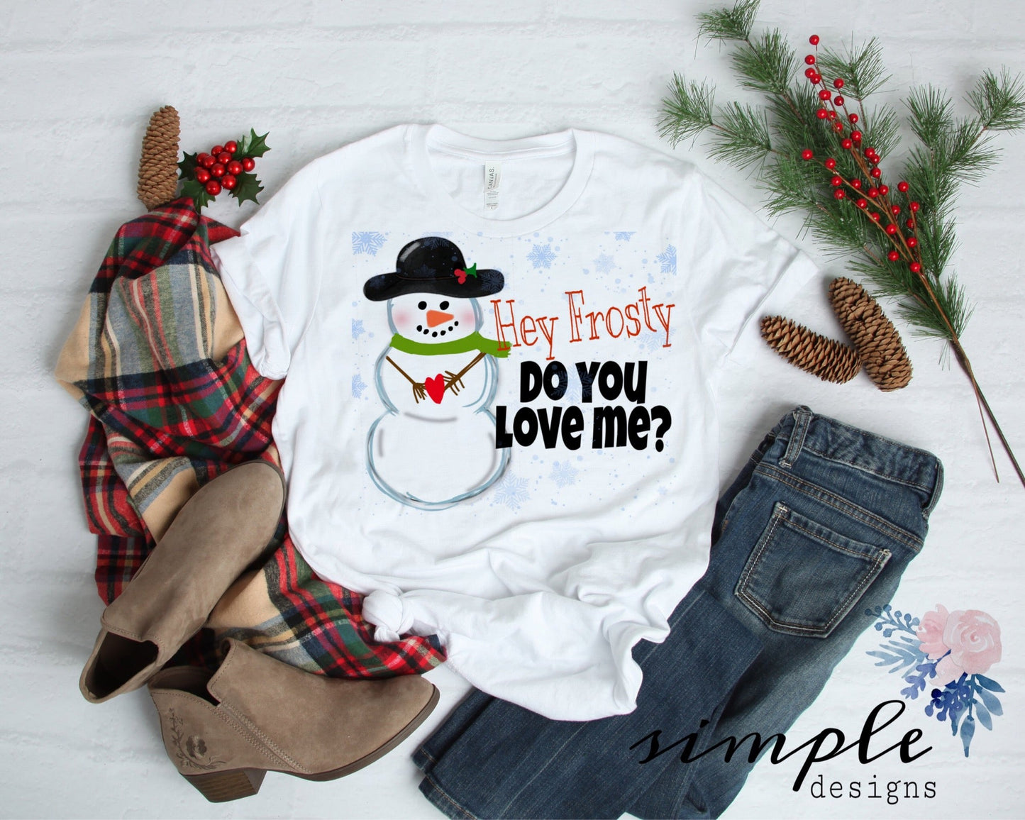 Hey Frosty Do You Love Me Sublimation Heat Transfer Sheet