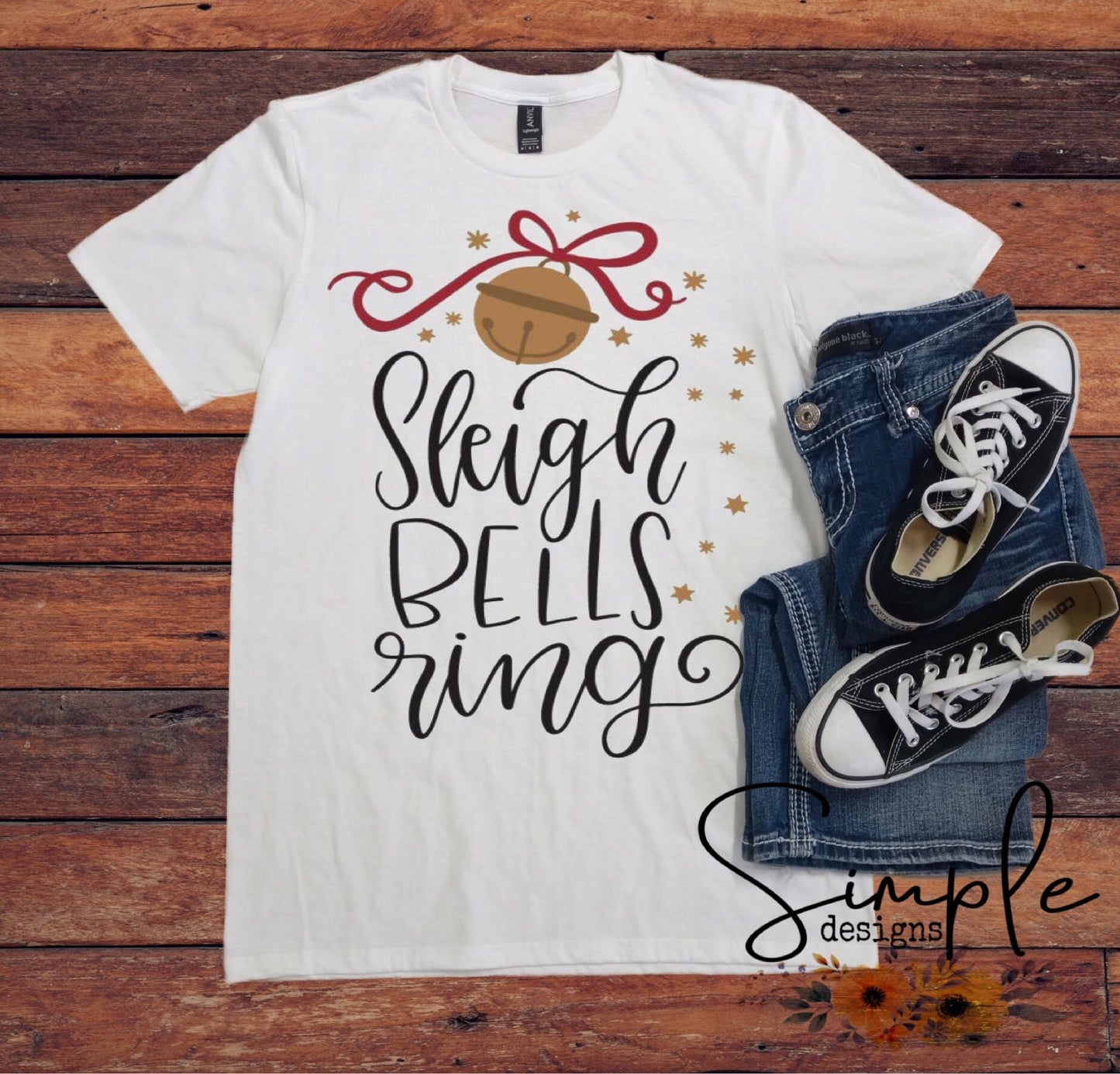 Sleigh Bells Ring Sublimation Heat Transfer Sheet