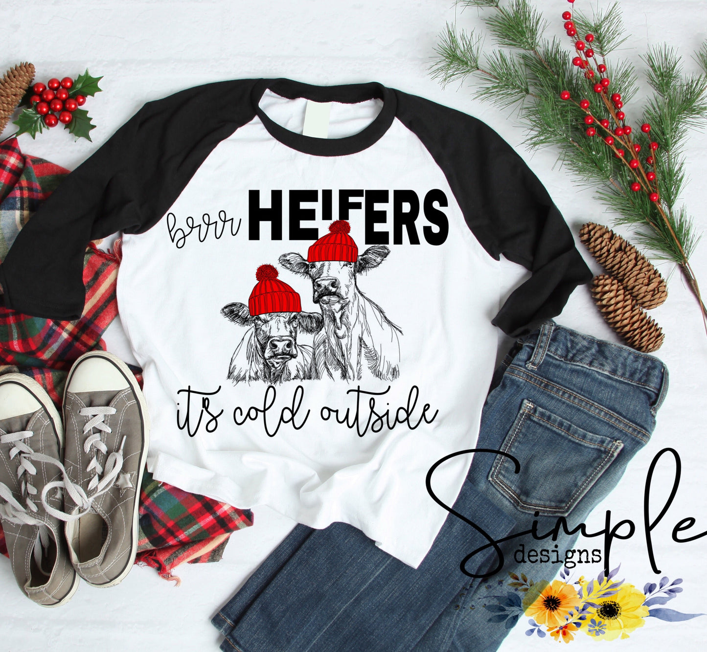 Brr Heifers its Cold Outside Sublimation Heat Transfer Sheet Temp