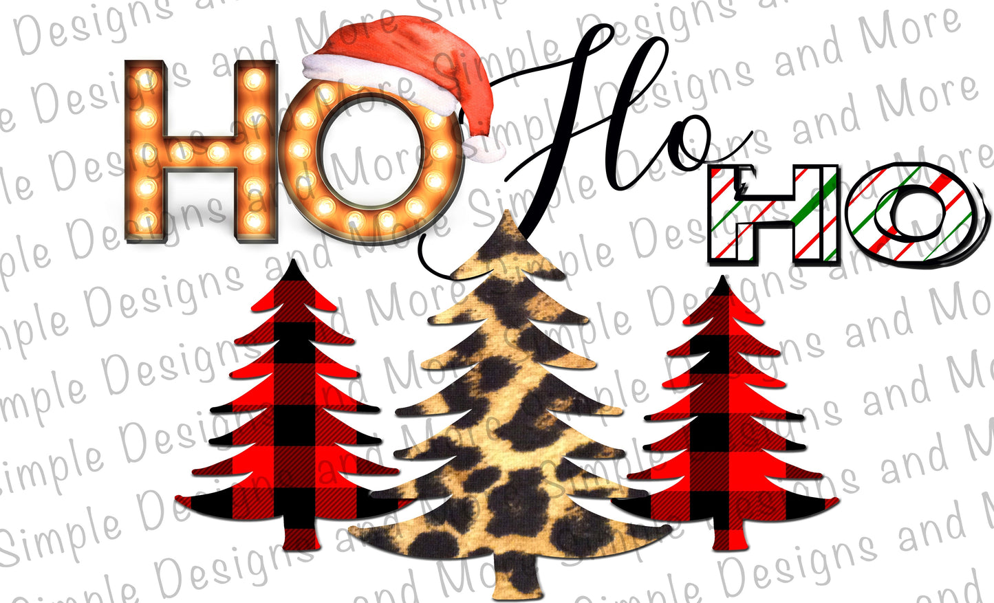Ho Ho Ho Sublimation Heat Transfer Sheet Temp