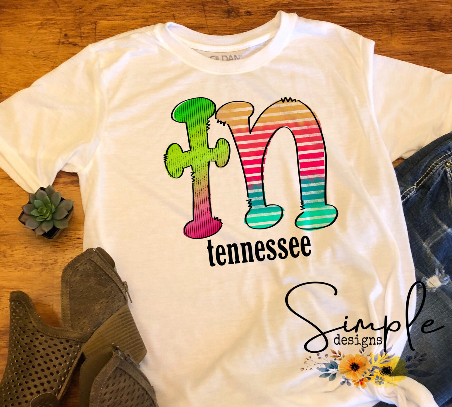 TN Tennessee Sublimation Heat Transfer Sheet