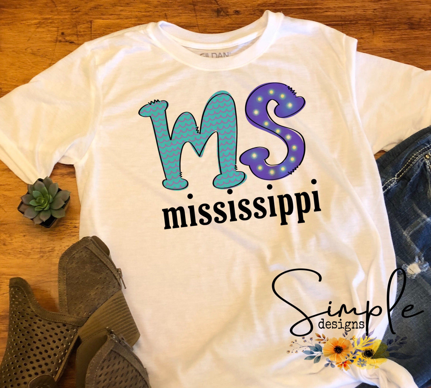 Mississippi MS State Sublimation Heat Transfer Sheet