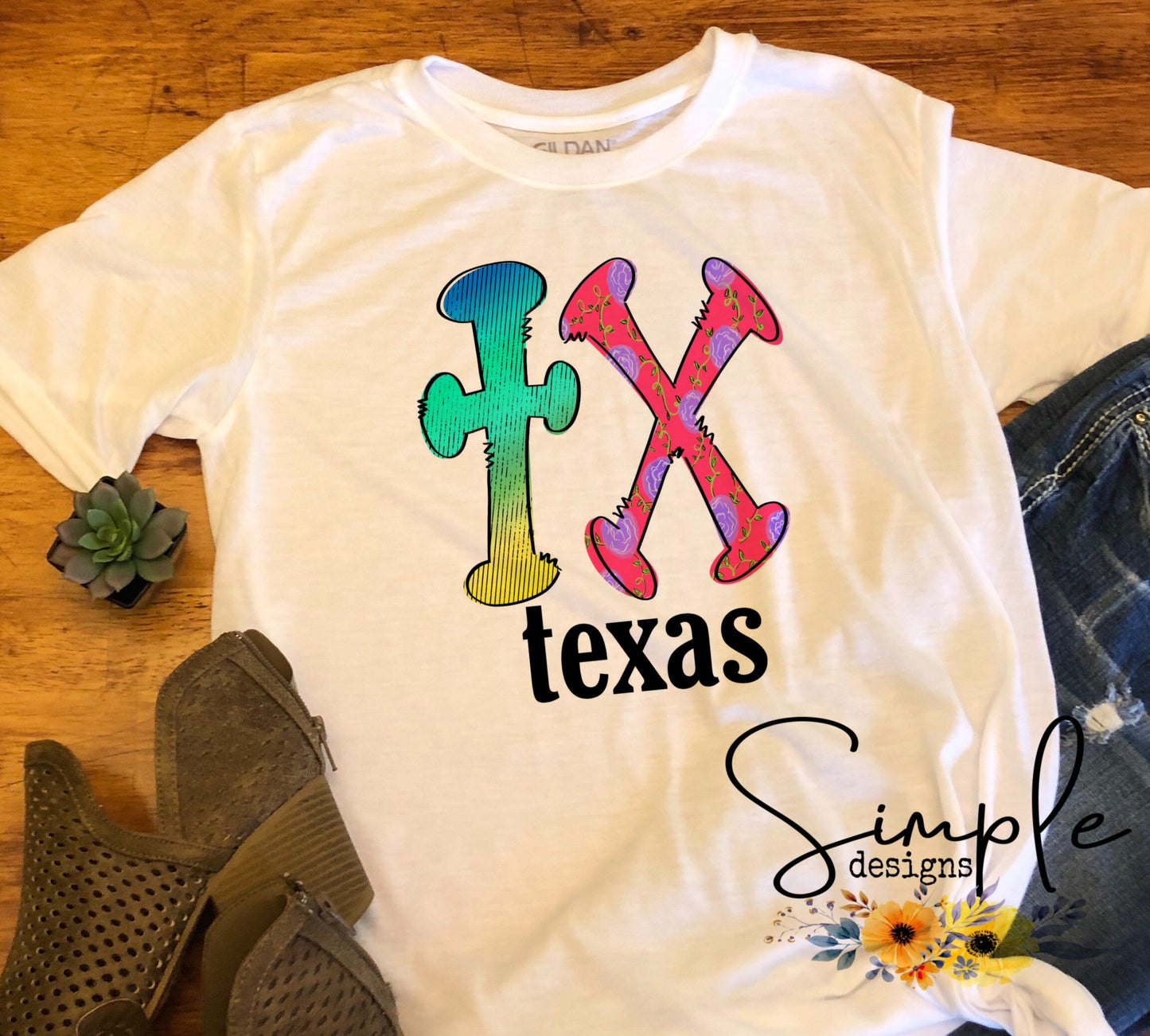 TX Texas State Sublimation Heat Transfer Sheet