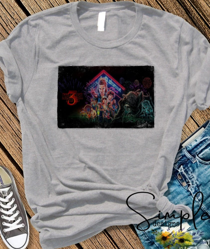 Stranger Things Poster Sublimation Heat Transfer Sheets