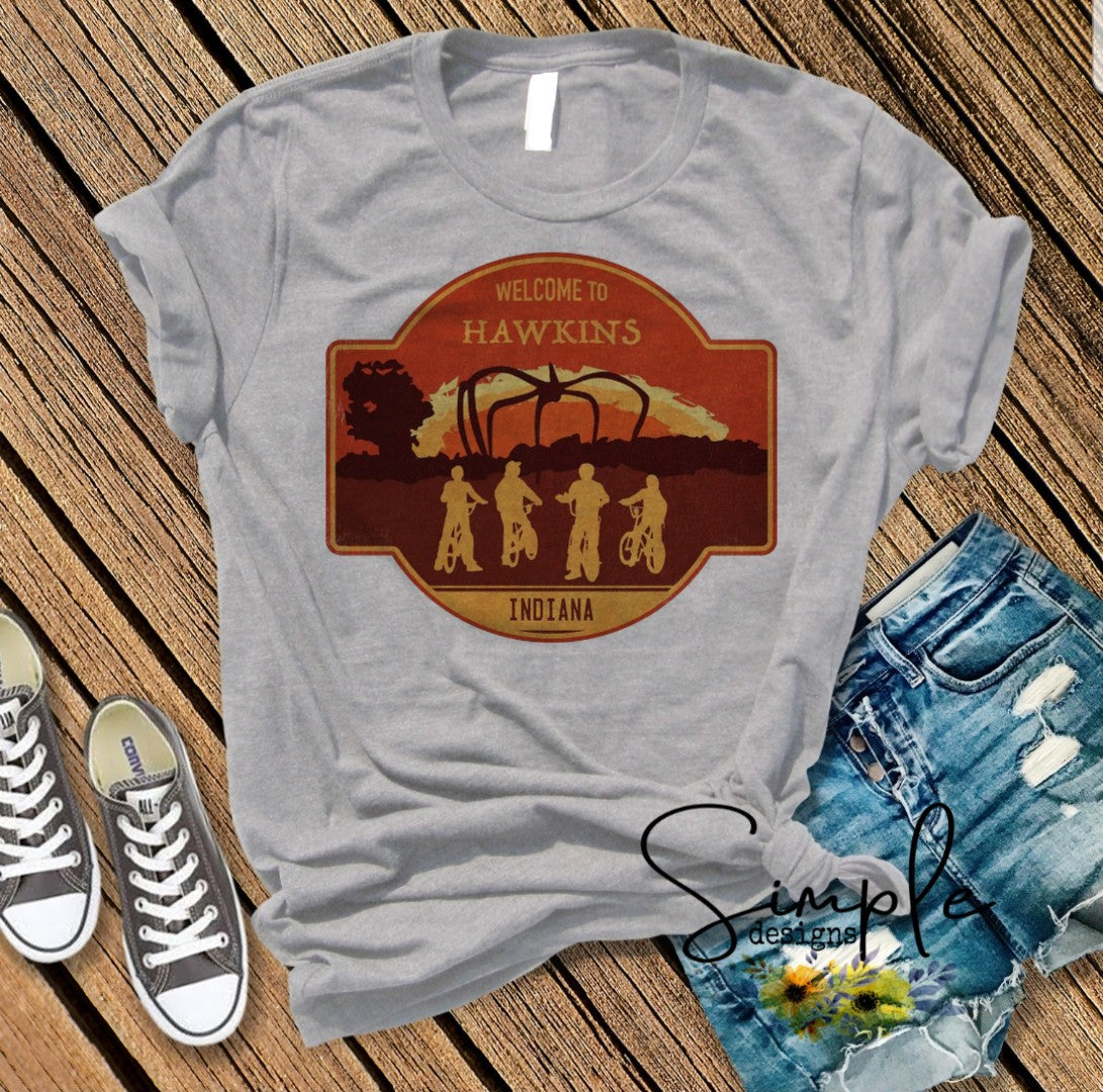 Welcome To Hawkins Stranger Things Sublimation Heat Transfer Sheets