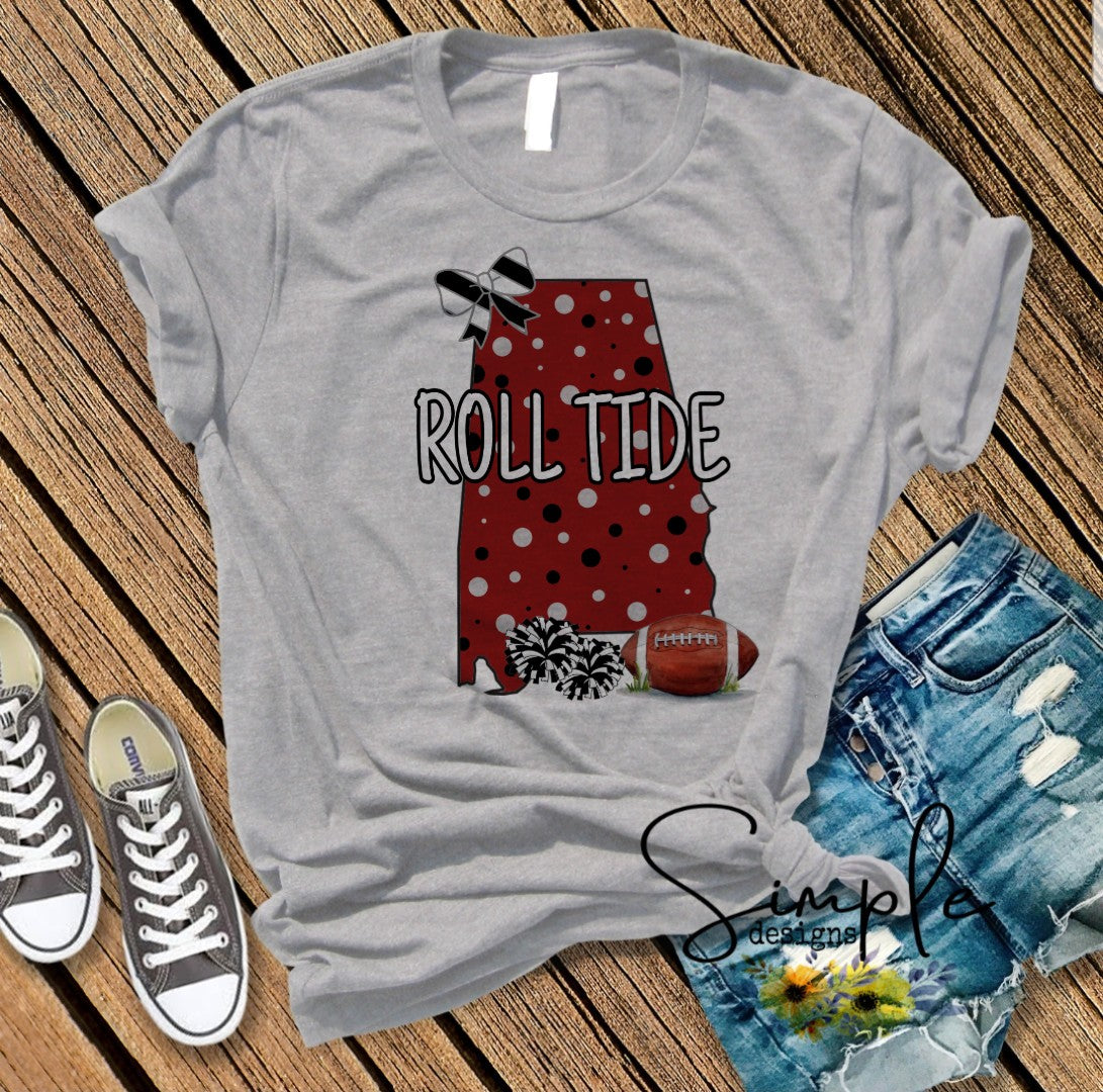 Roll Tide Football Teams Sublimation Heat Transfer Sheets