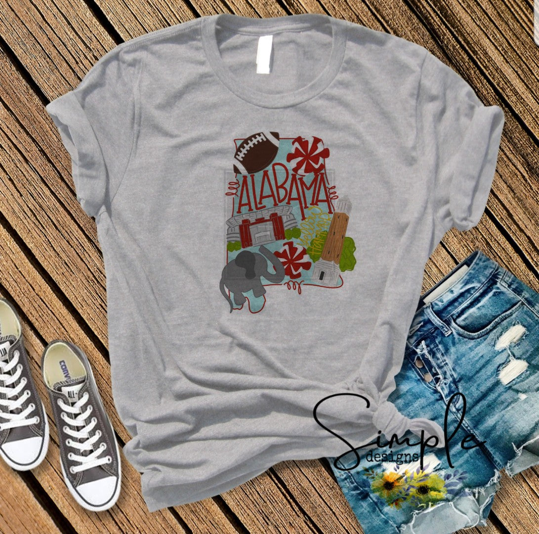 AL State Design Sublimation Heat Transfer Sheets