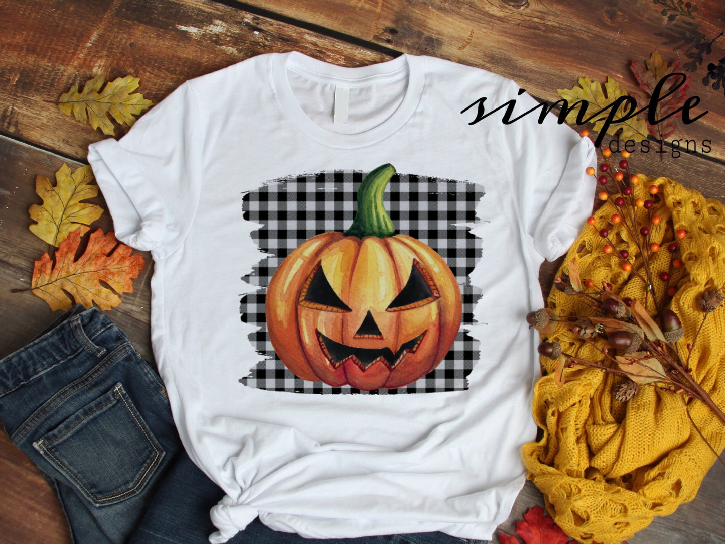 Pumpkin Plaid Sublimation Heat Transfer Sheets