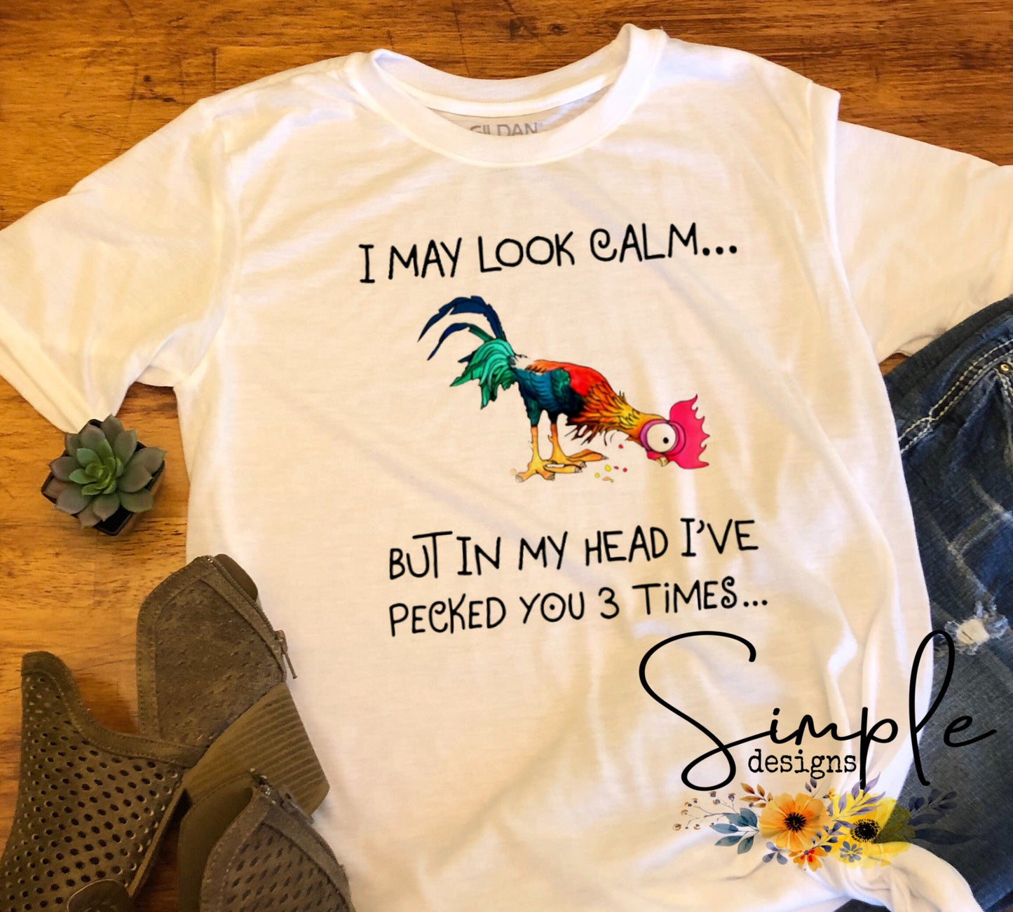 I may seem calm Sublimation Heat Transfer Sheets