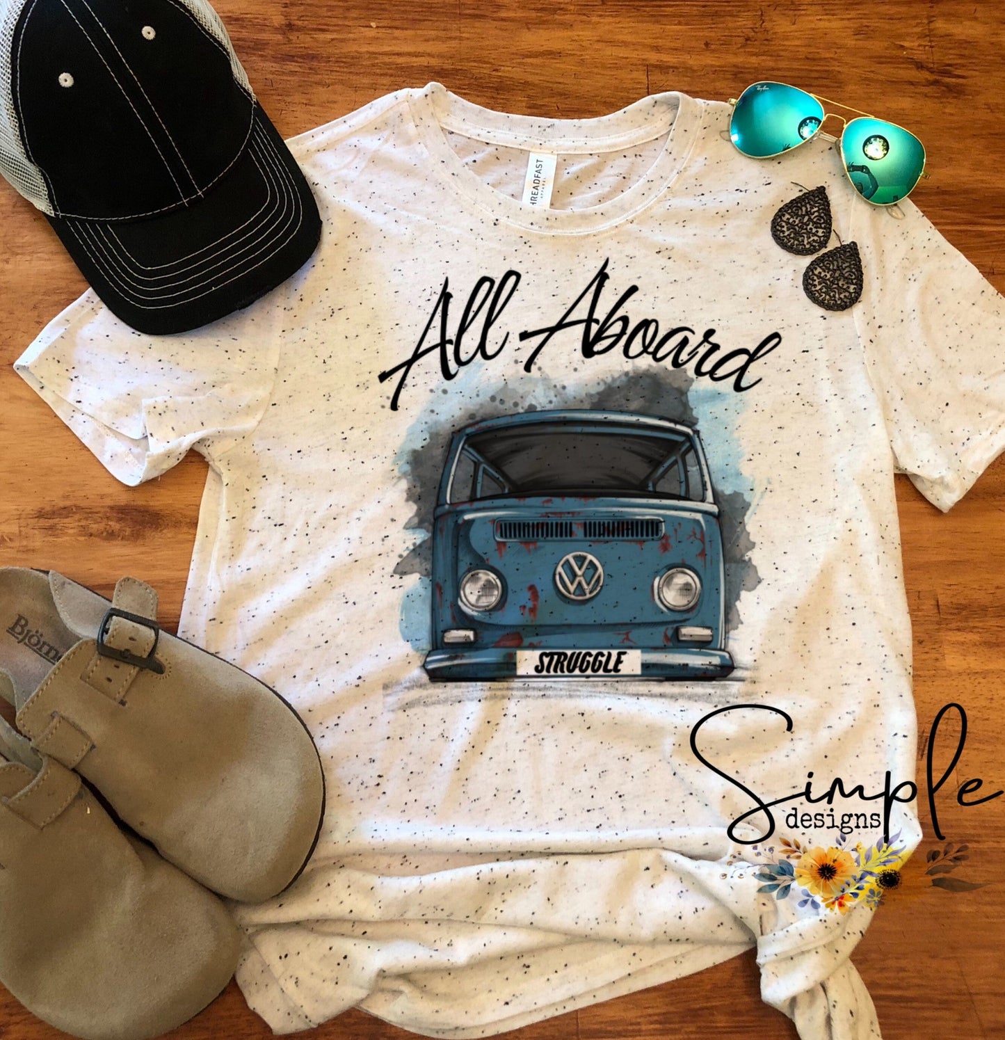 All Aboard Struggle Bus Sublimation Heat Transfer Sheets
