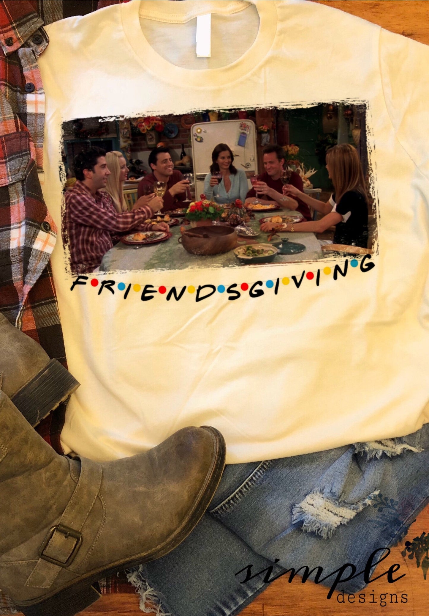 Friendsgiving Sublimation Heat Transfer Sheet