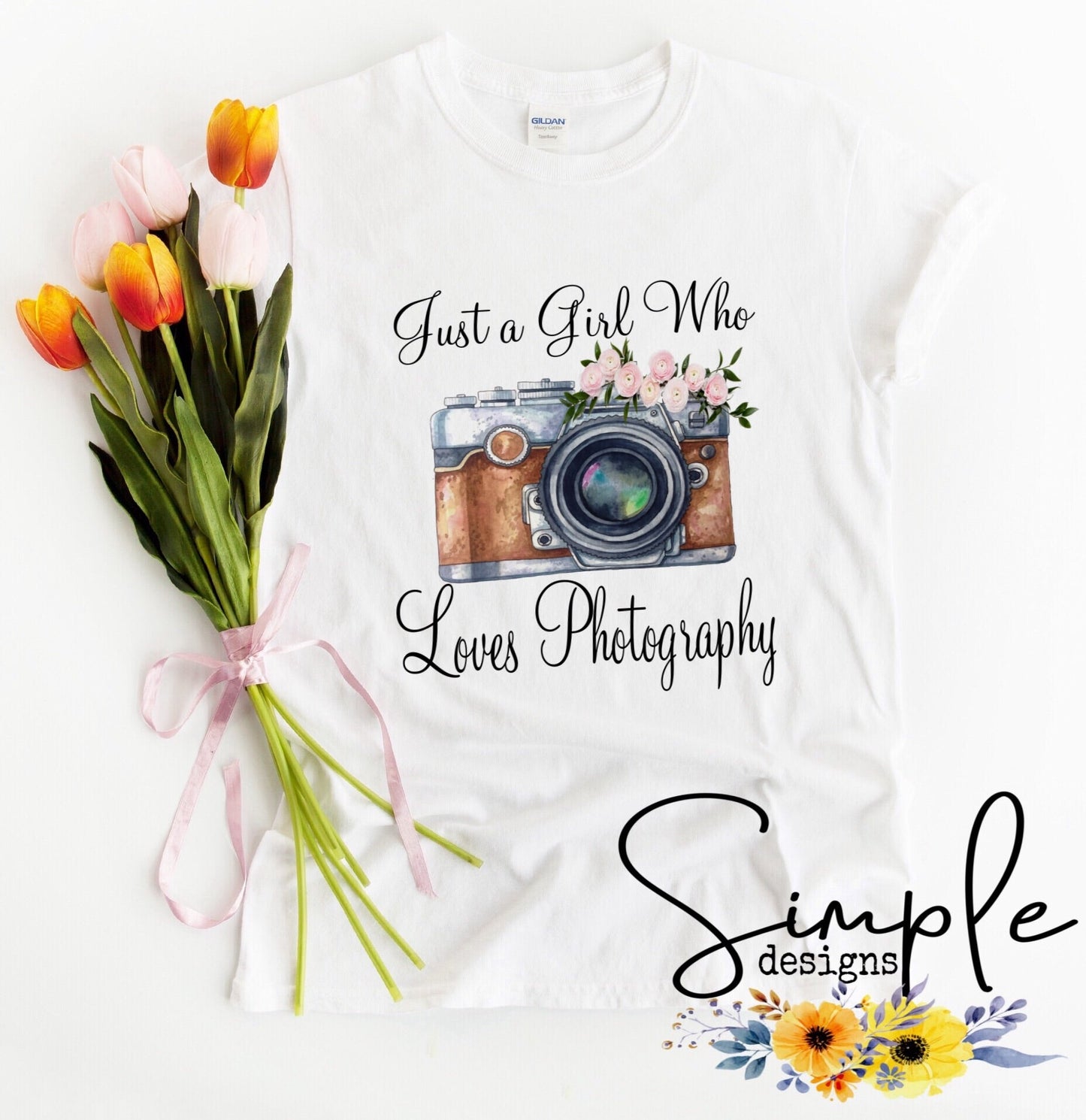 Just a Girl Who Loves Photography Sublimation Heat Transfer Sheet