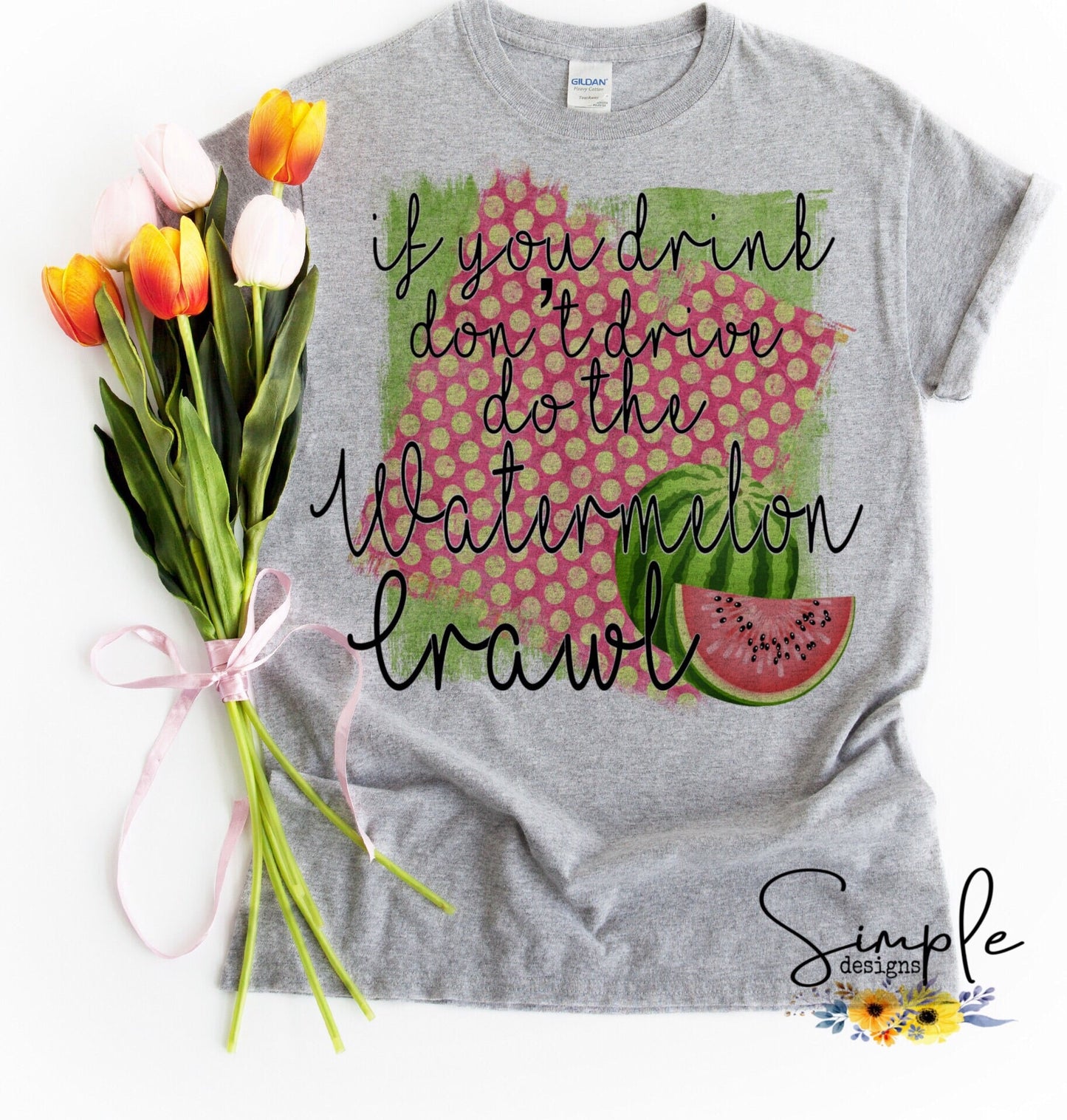 Watermelon Crawl Sublimation Heat Transfer Sheet