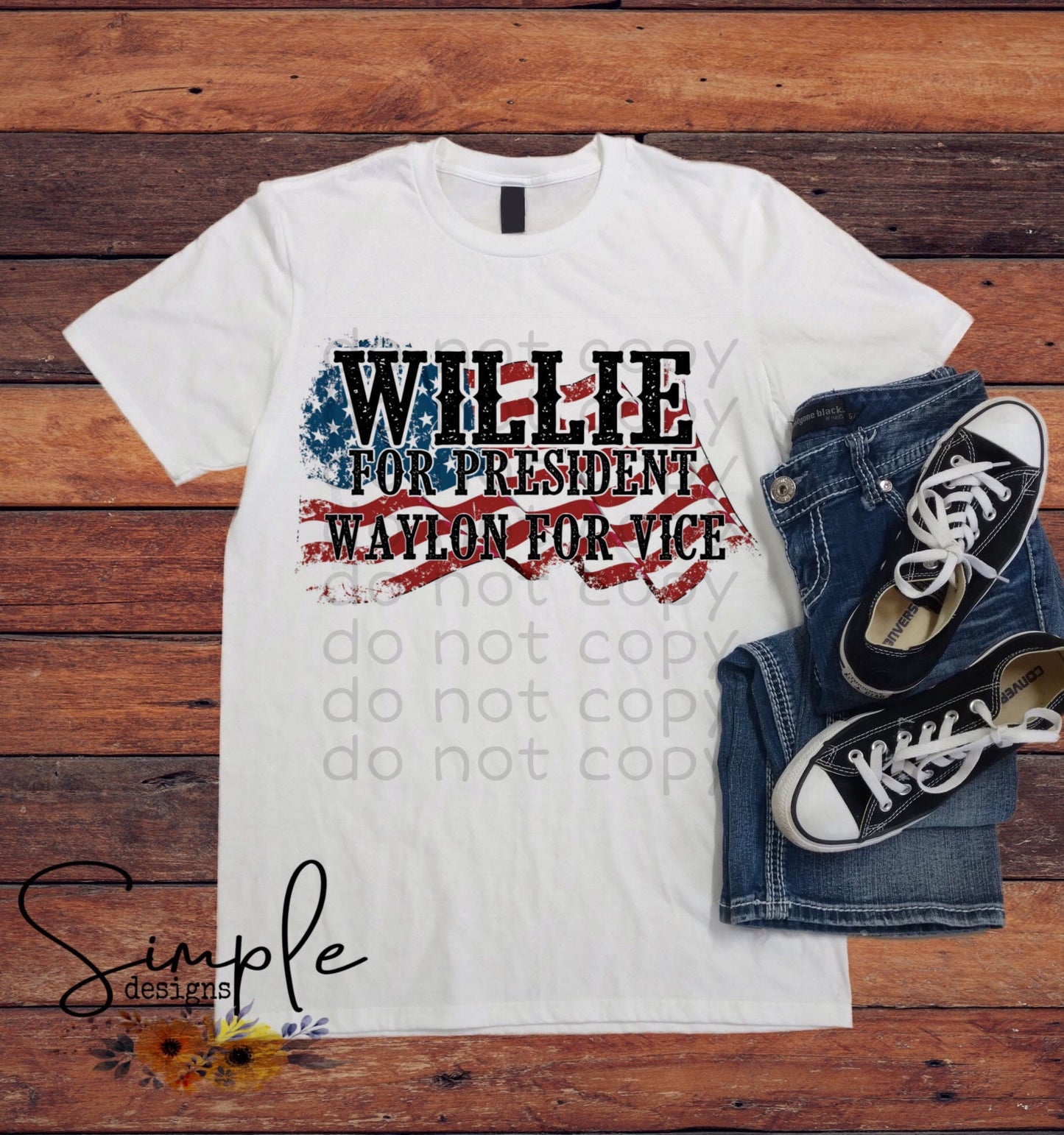 Willie for President Sublimation Heat Transfer Sheets