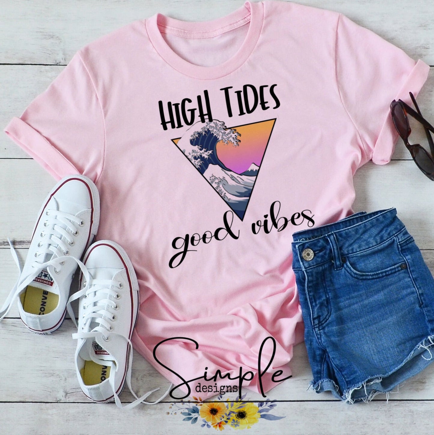 High Tides Good Vibes Sublimation Heat Transfer Sheets