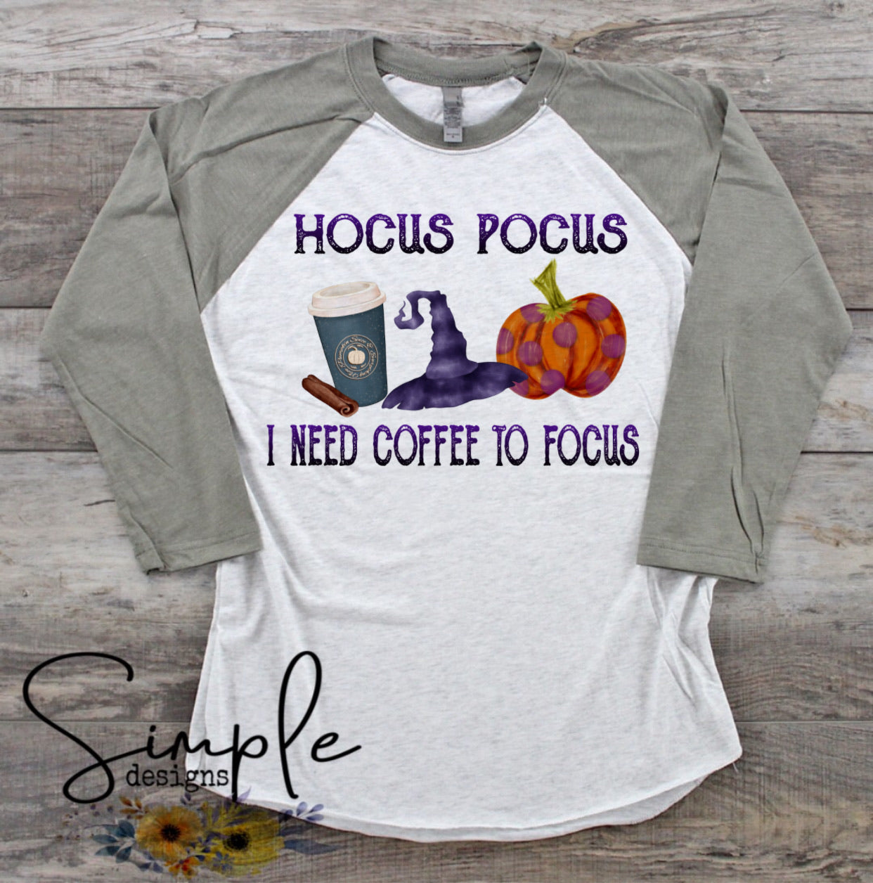 HP Halloween I Need Coffee to Focus Sublimation Heat Transfer Sheets
