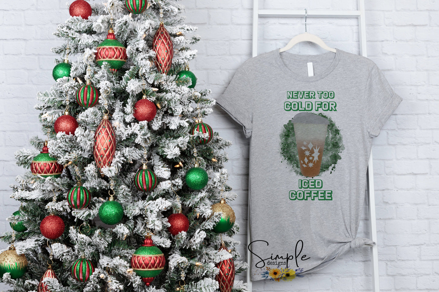 Never Too Cold for Iced Coffee Sublimation Heat Transfer Sheets