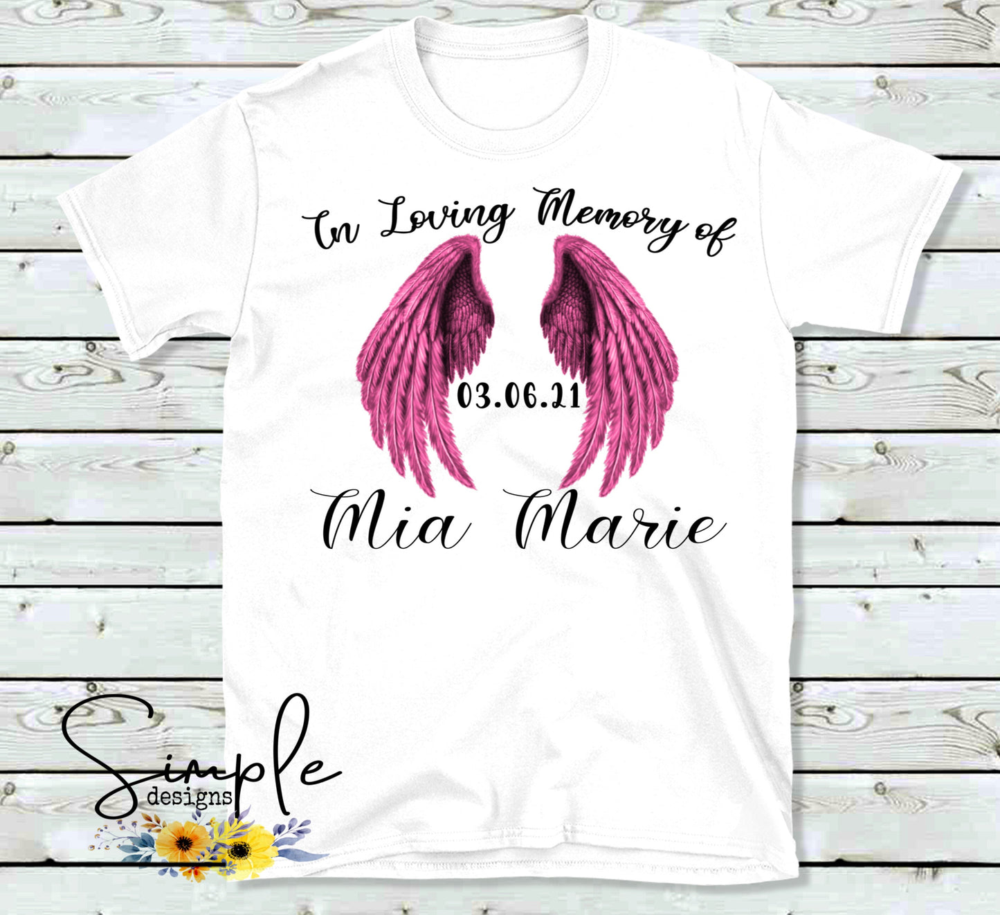In Memory of Mia Marie Sublimation Heat Transfer Sheet