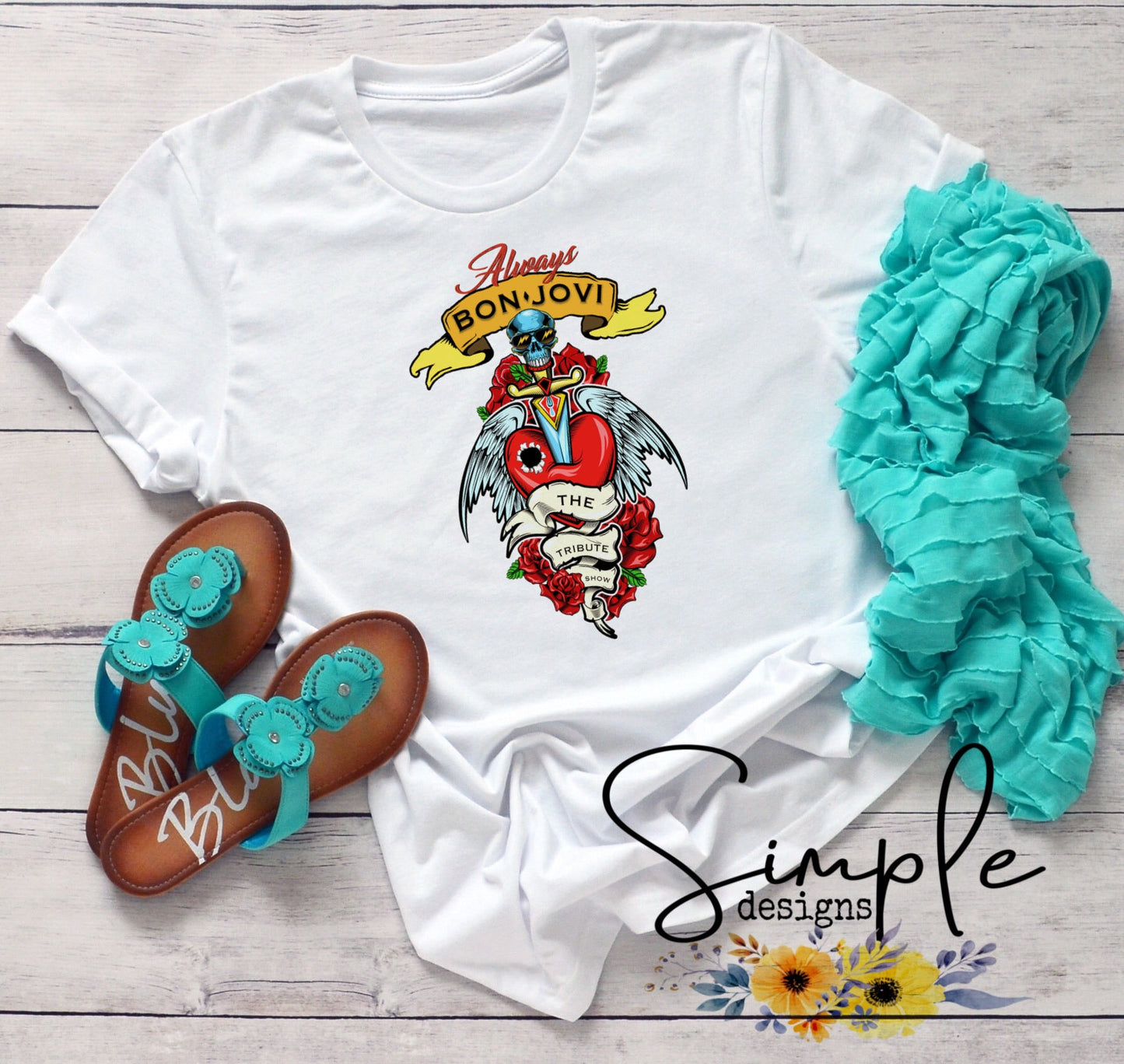 BonJovi Always Tribute Band Sublimation Heat Transfer Sheets