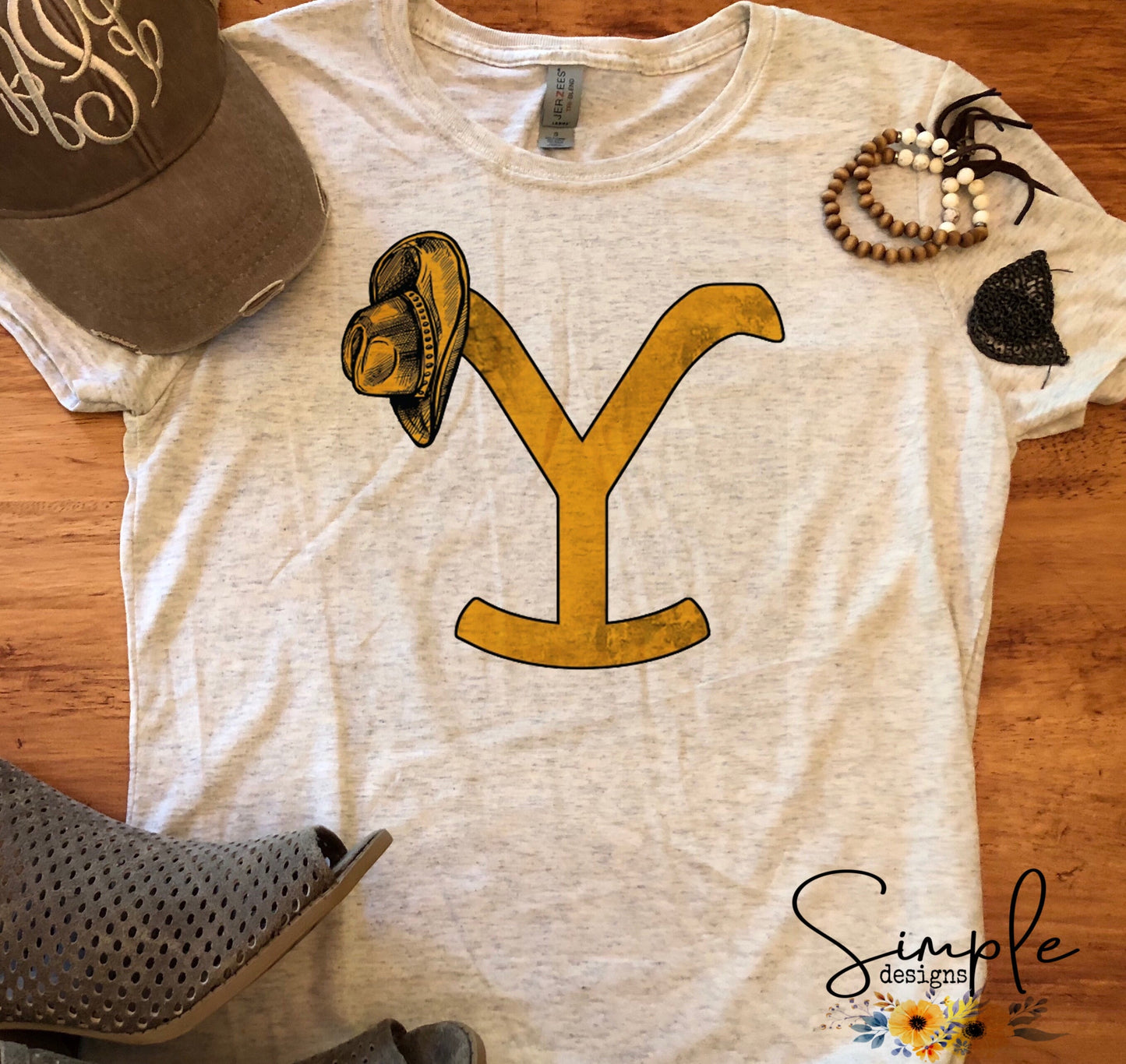 Yellow Stone with Hat Heat Transfer Sheets
