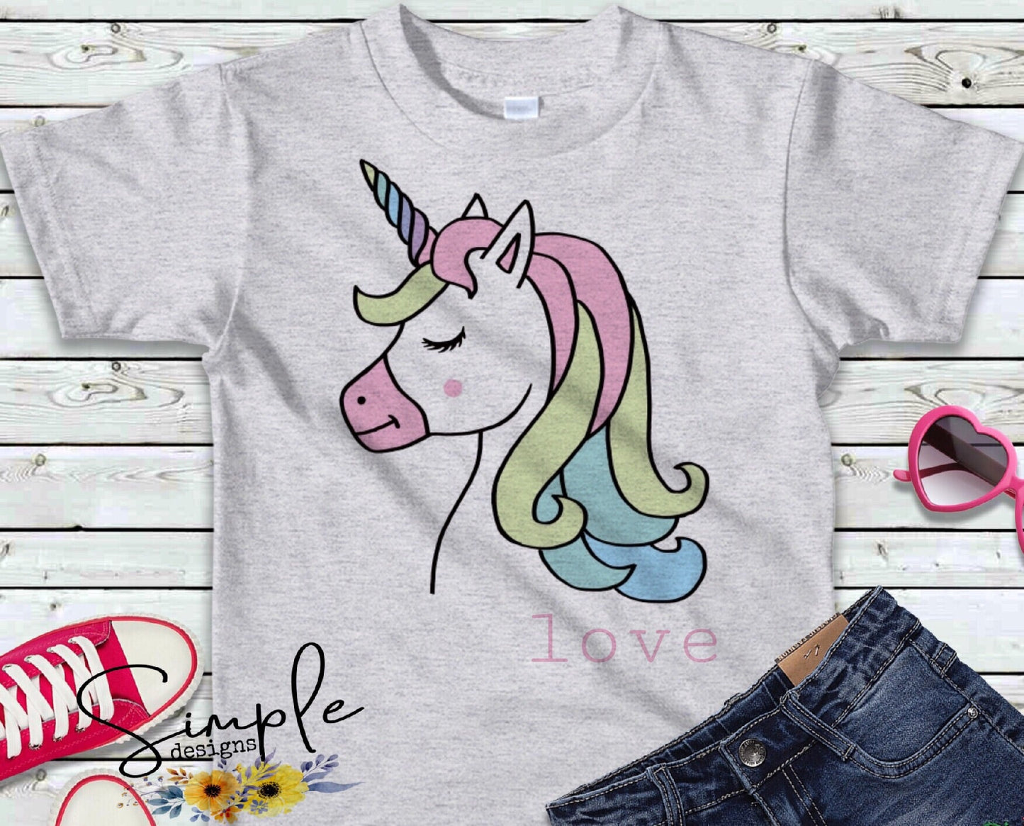 Unicorn Love Sublimation Heat Transfer Sheet