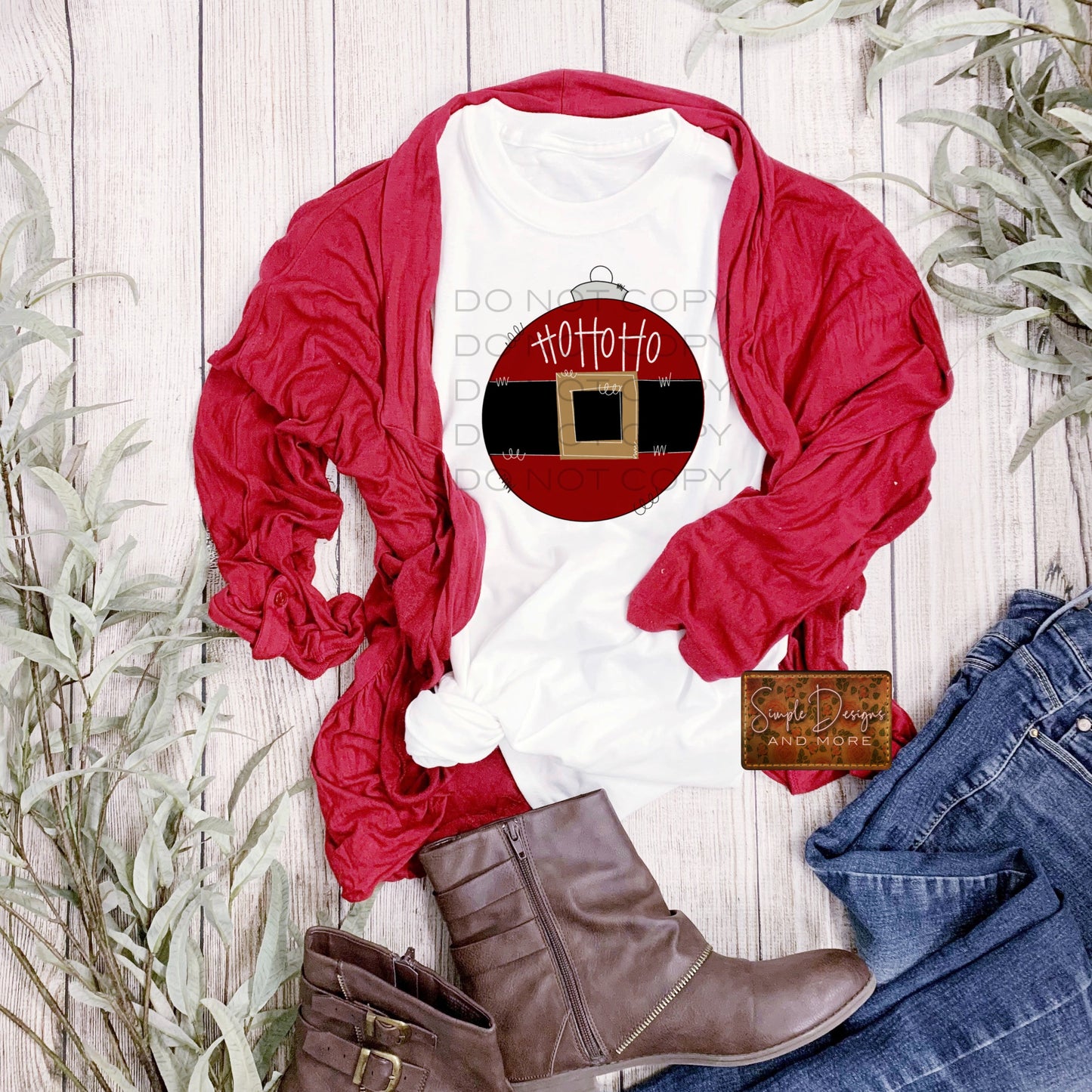 Ho Ho Ho Ornament Sublimation Heat Transfer Sheets