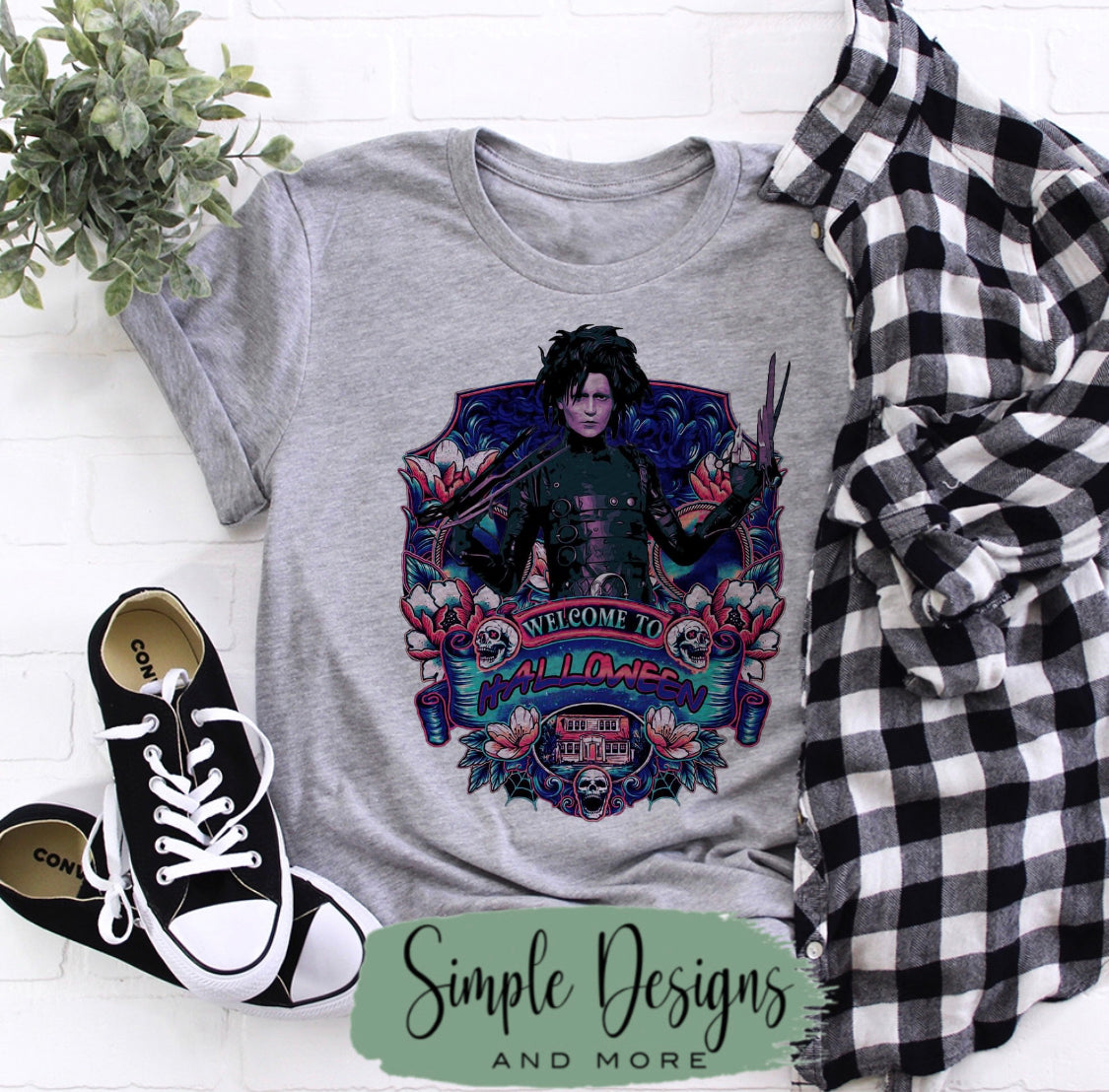 Scissorhands Welcome to Halloween Sublimation Heat Transfer Sheets