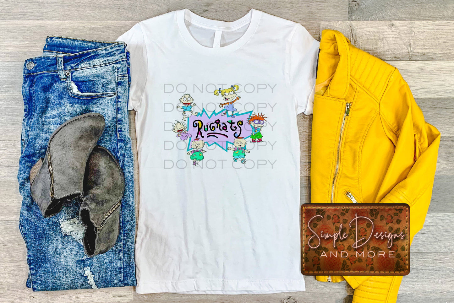 Rug-rats 90s Cartoons Crew Sublimation Heat Transfer Sheets