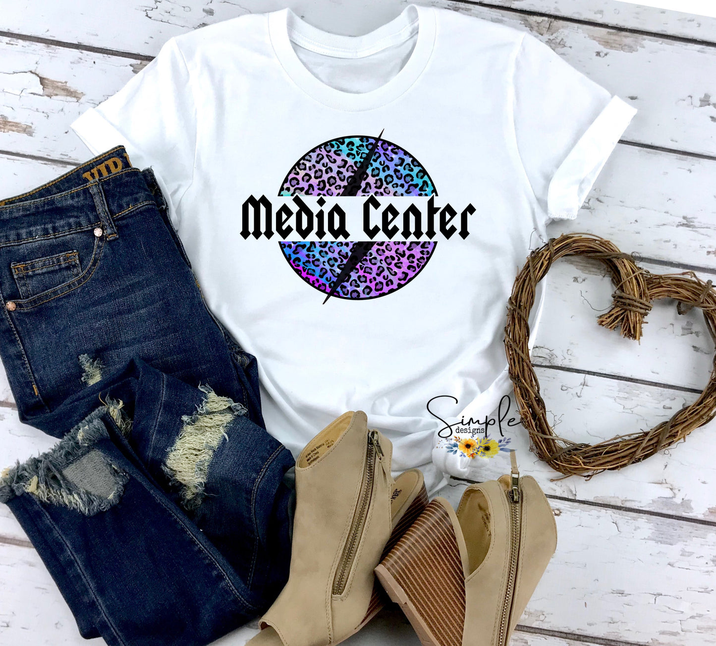 Media Center Custom Back to School Sublimation Heat Transfer Sheets