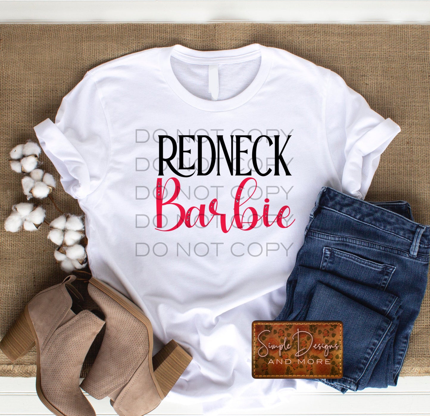 Redneck Barbie Sublimation Heat Transfer Sheet