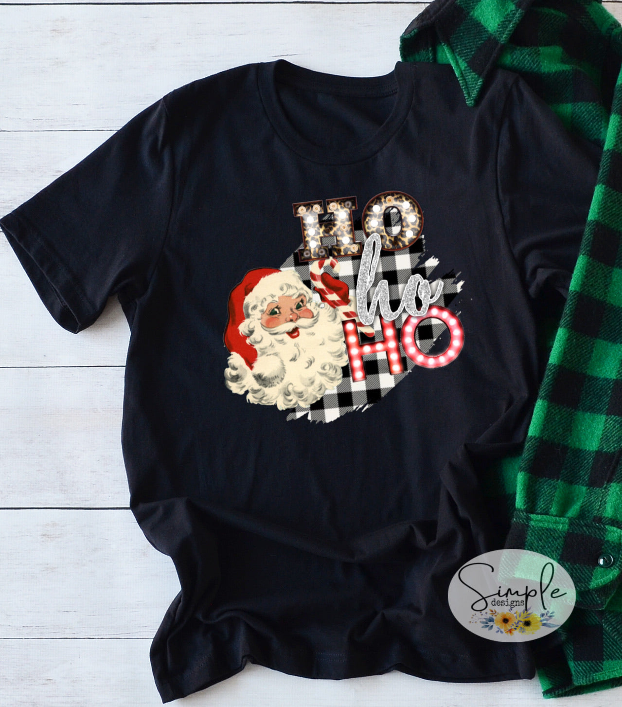 Santa Ho Ho Ho Sublimation Heat Transfer Sheet