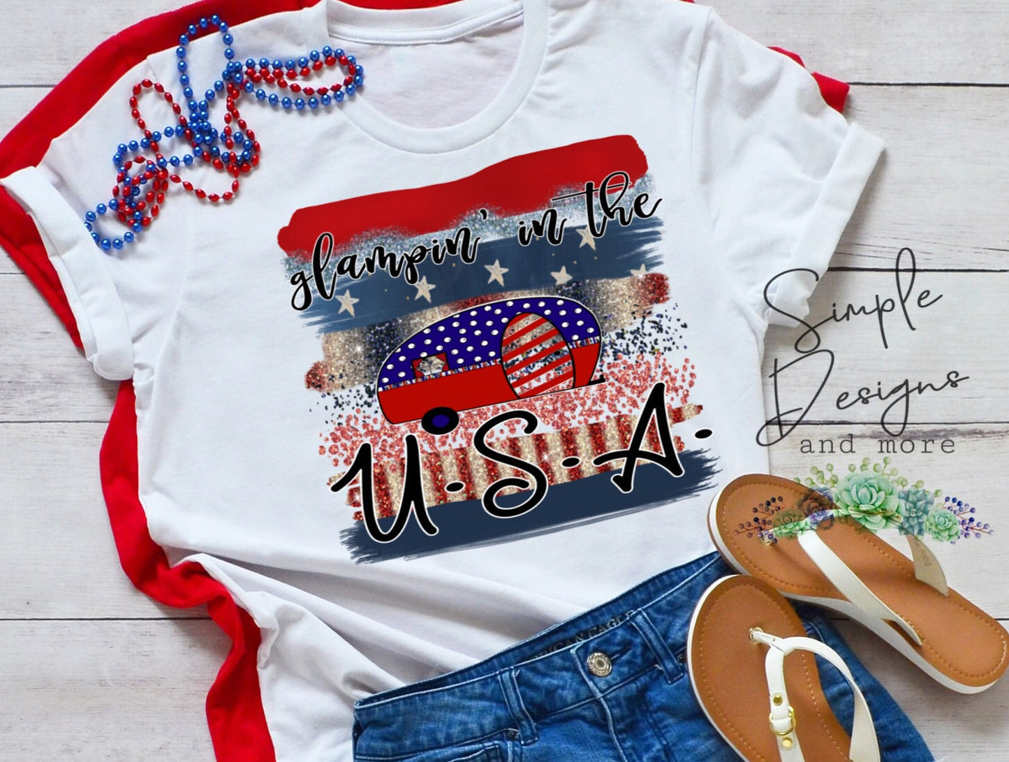 Glamping in the USA Sublimation Heat Transfer Sheets