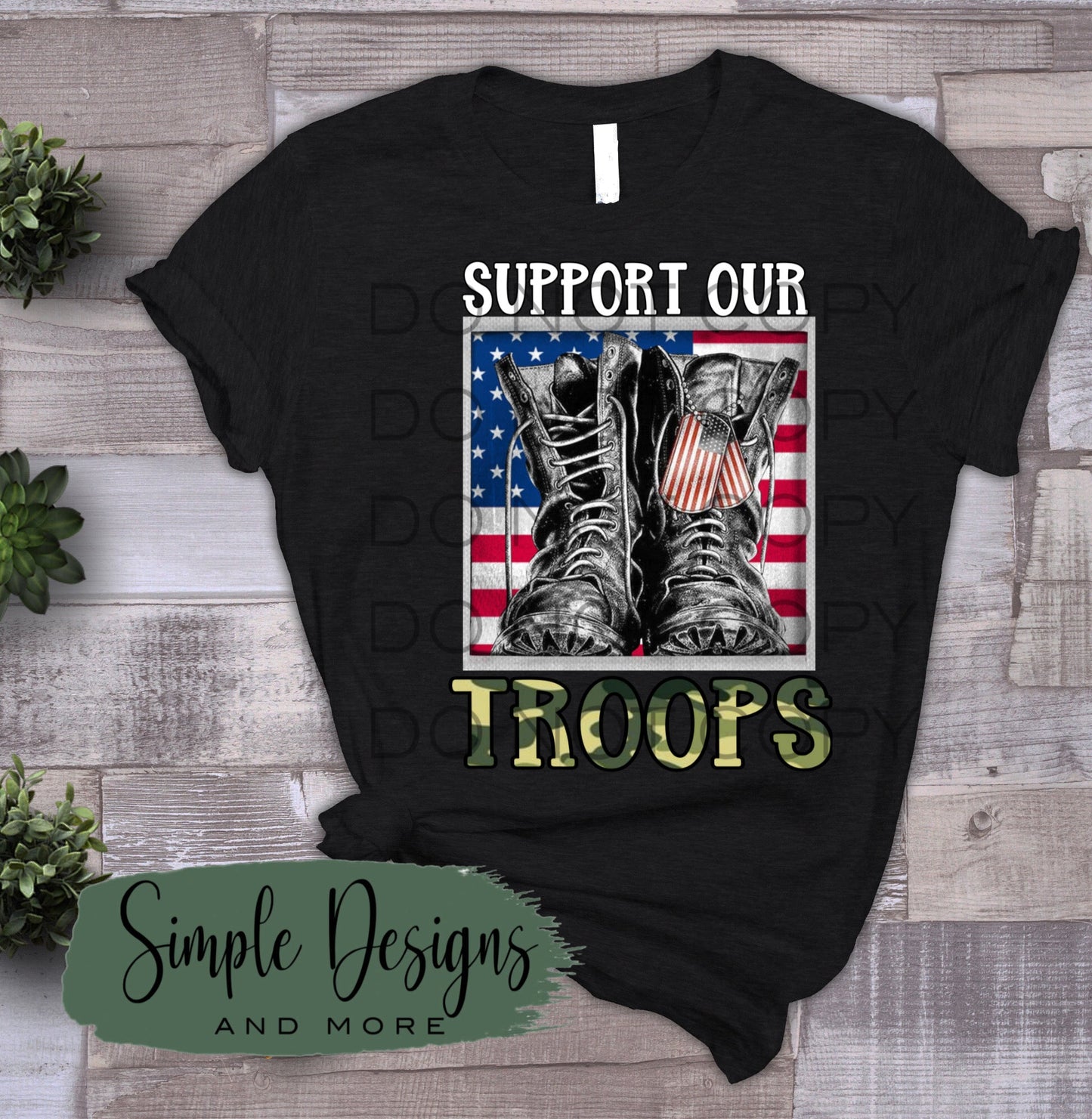 Support Our Troops HTV Transfer