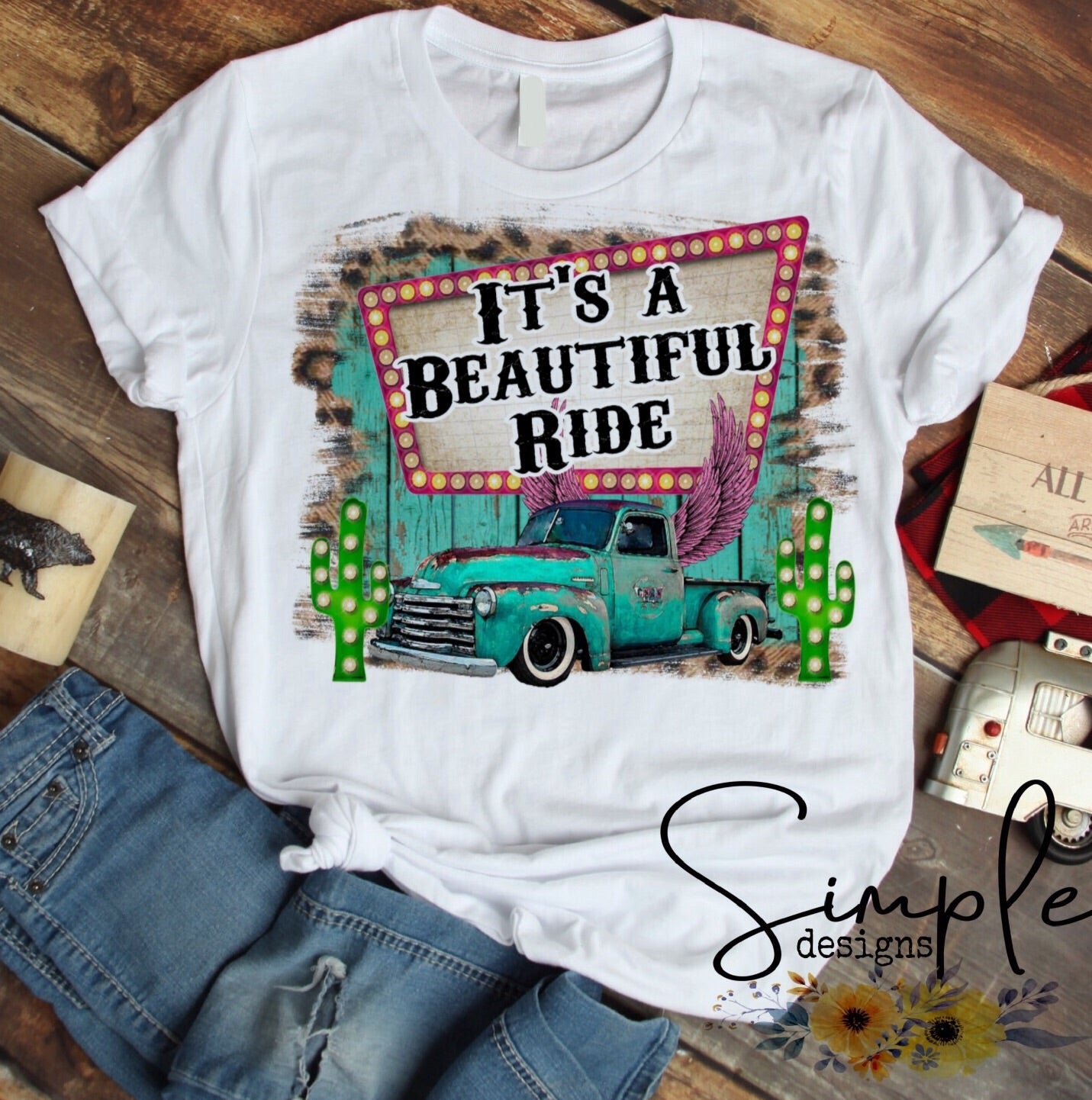 It’s a Beautiful Ride Sublimation Heat Transfer Sheet