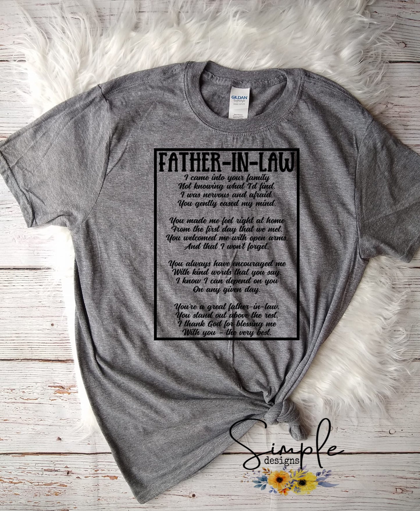 Father in law Custom Sublimation Heat Transfer Sheet