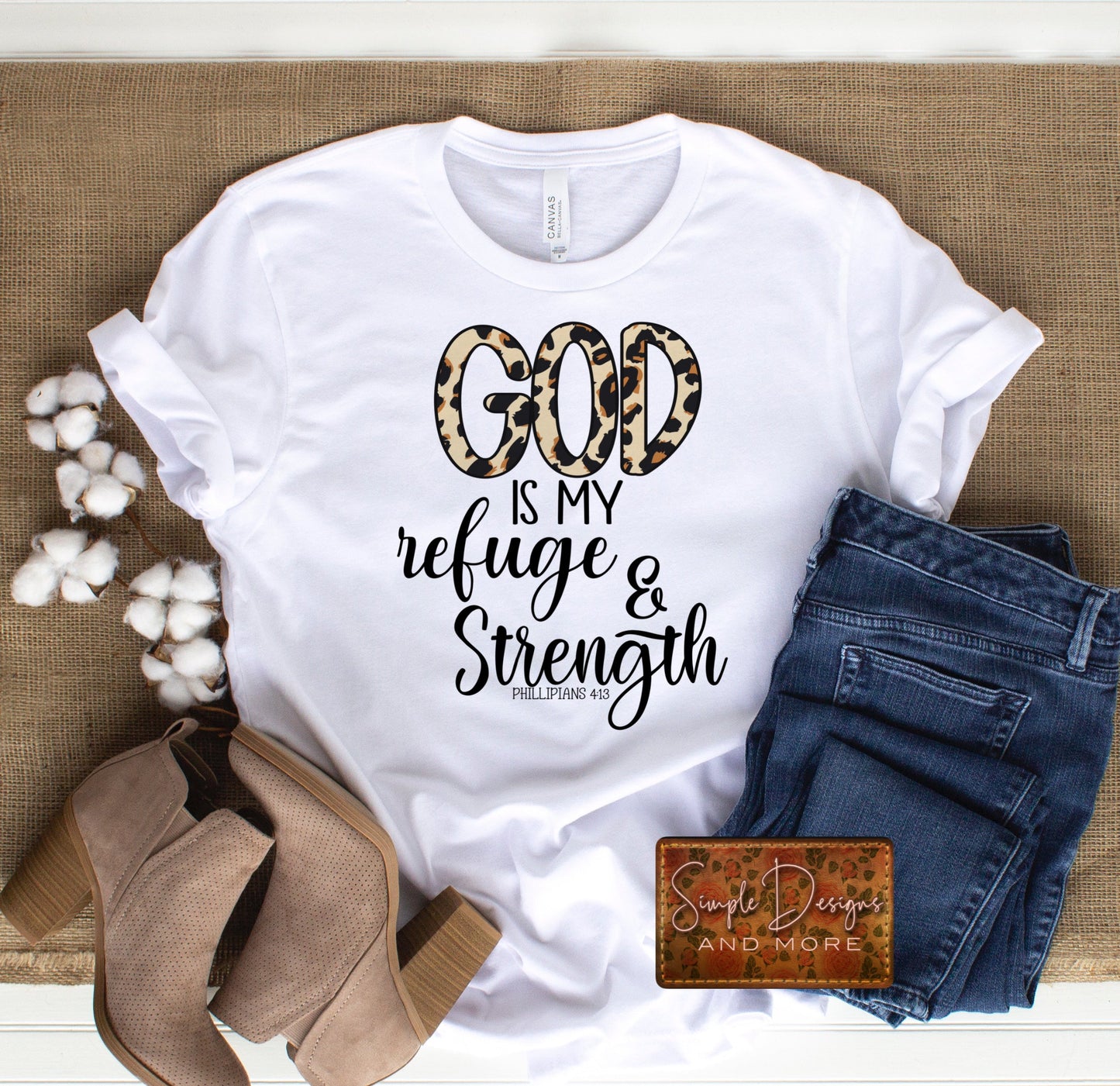 God is My Refuge and Strength Sublimation Heat Transfer Sheet